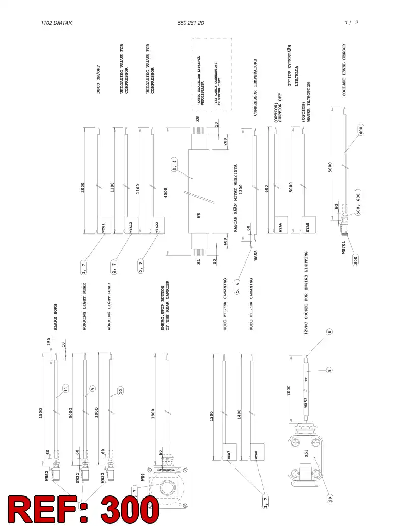 88794869 887 948 69 3-POLE PLUG CONNECT.LOCK(FEM) - Sandvik Technical Drawing