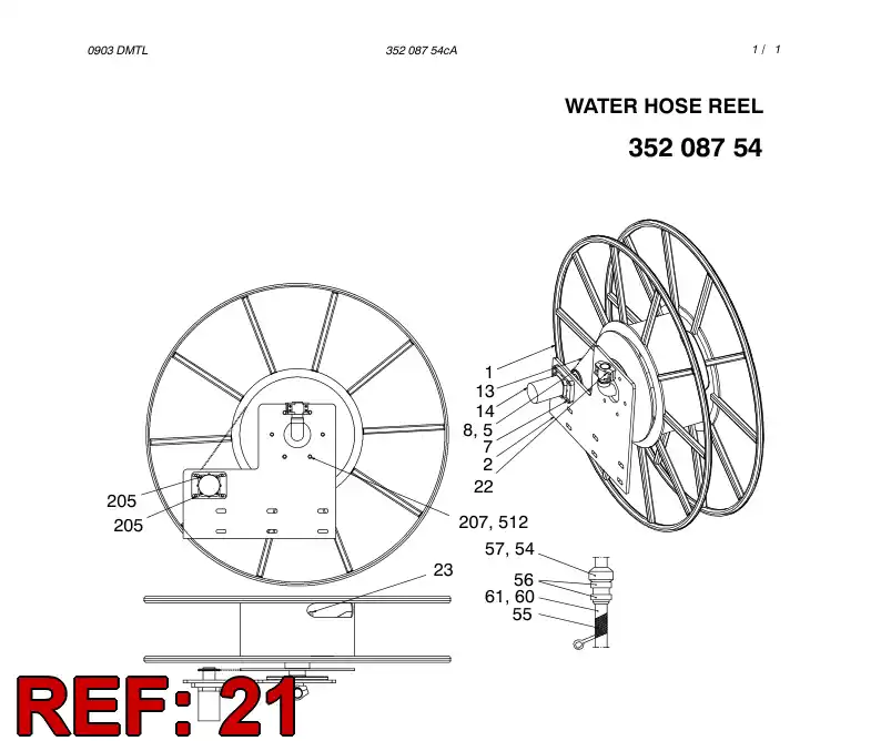 88803539 888 035 39 HOSE FITTING - Sandvik Technical Drawing