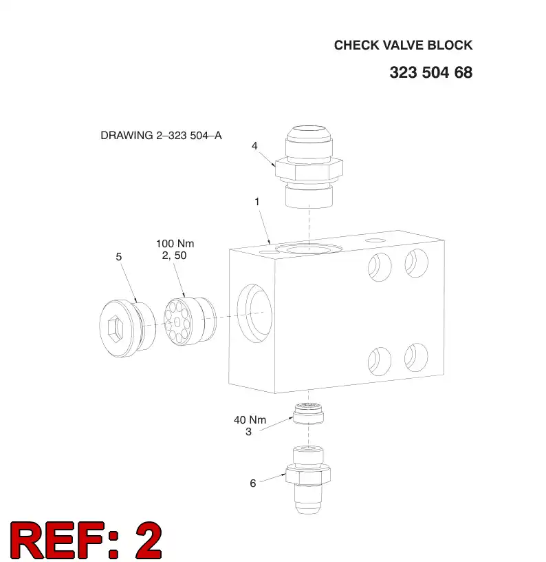 88803669 888 036 69 CHECK VALVE - Sandvik Technical Drawing