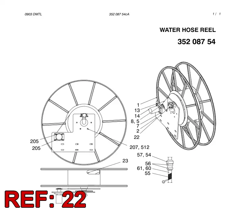 88804139 888 041 39 HOSE CLAMP - Sandvik Technical Drawing