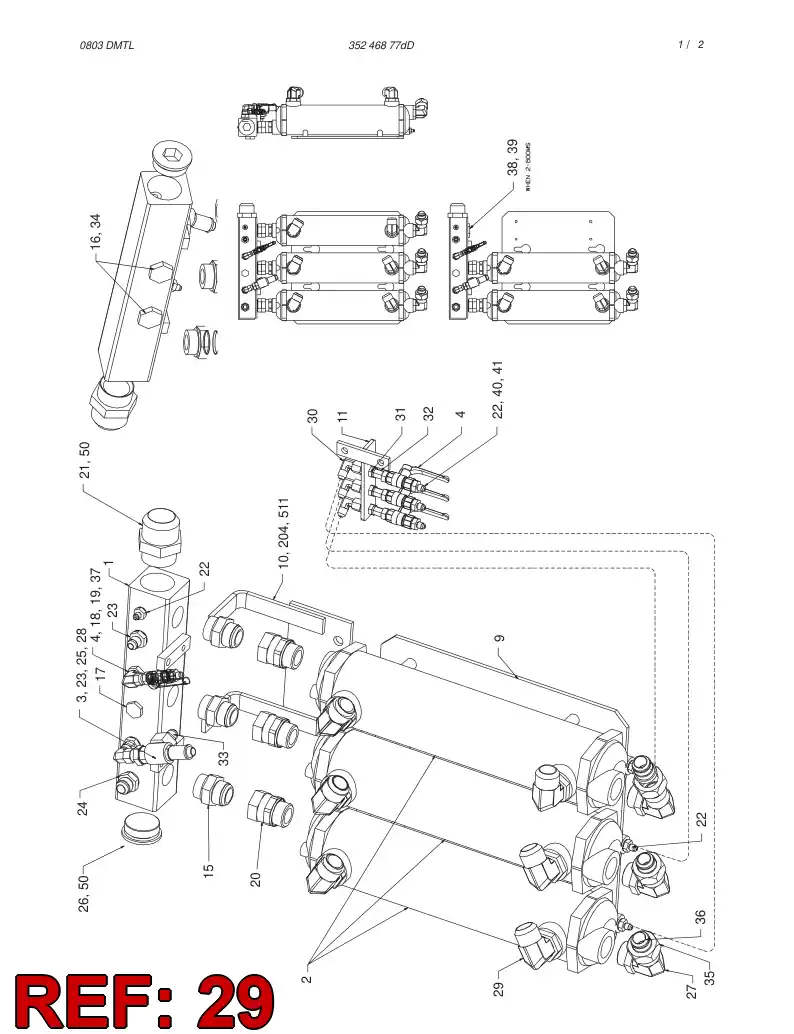 88804269 888 042 69 SRAIGHT THREAD ELBOW - Sandvik Technical Drawing