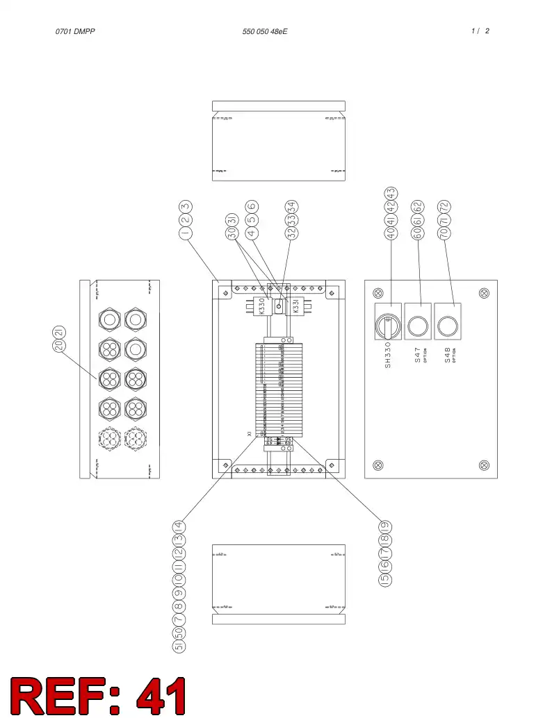 88806029 888 060 29 ILLUMINATED CONTACT BODY - Sandvik Technical Drawing