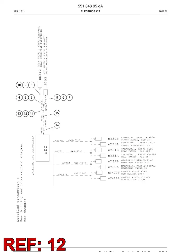 88813699c 888 136 99c Protective hose - Sandvik Technical Drawing