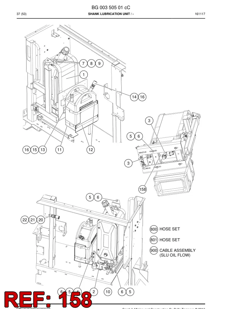 88813719b 888 137 19b Protective hose - Sandvik Technical Drawing