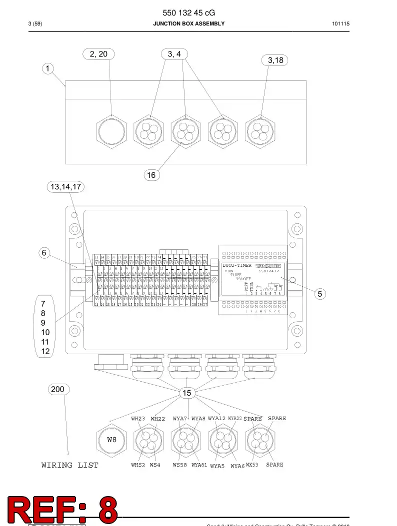 888 142 99b Switching bridge - drawing