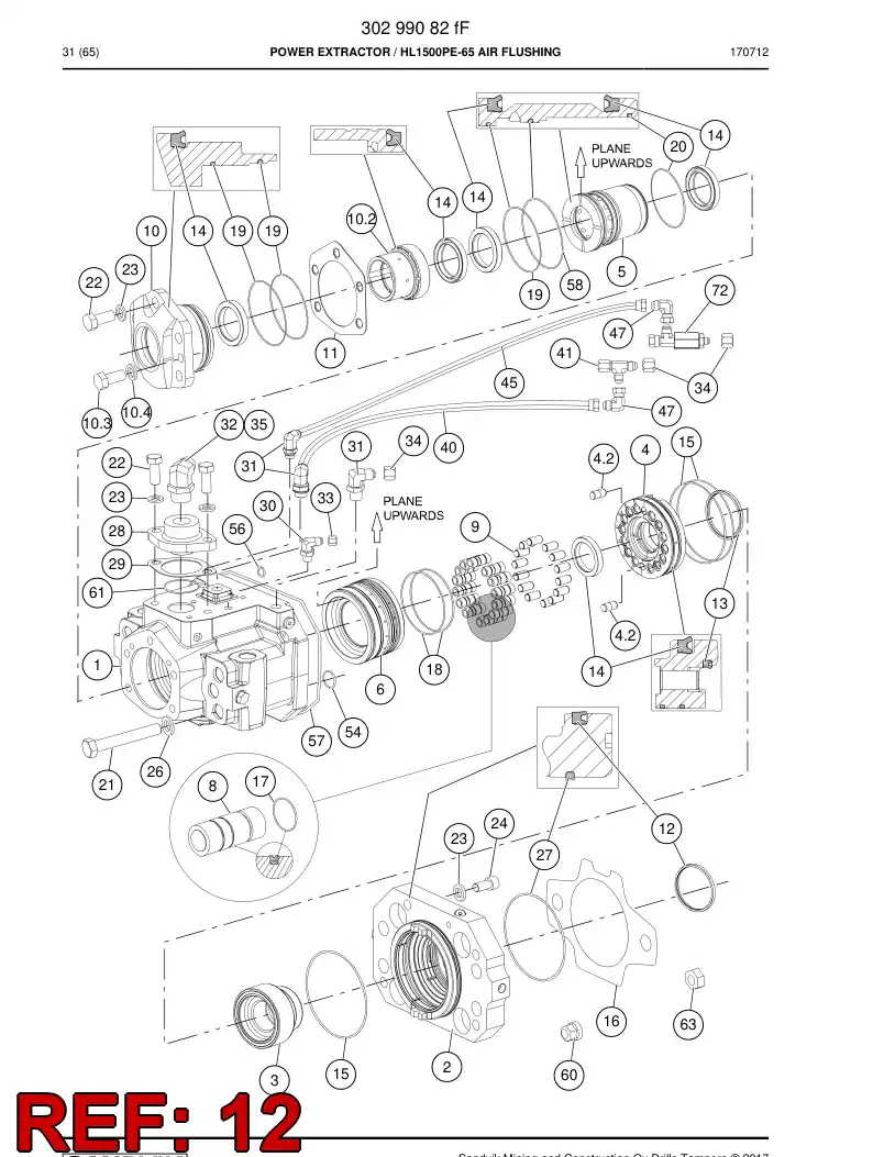 88817509a 888 175 09a U-SEAL - Sandvik Technical Drawing
