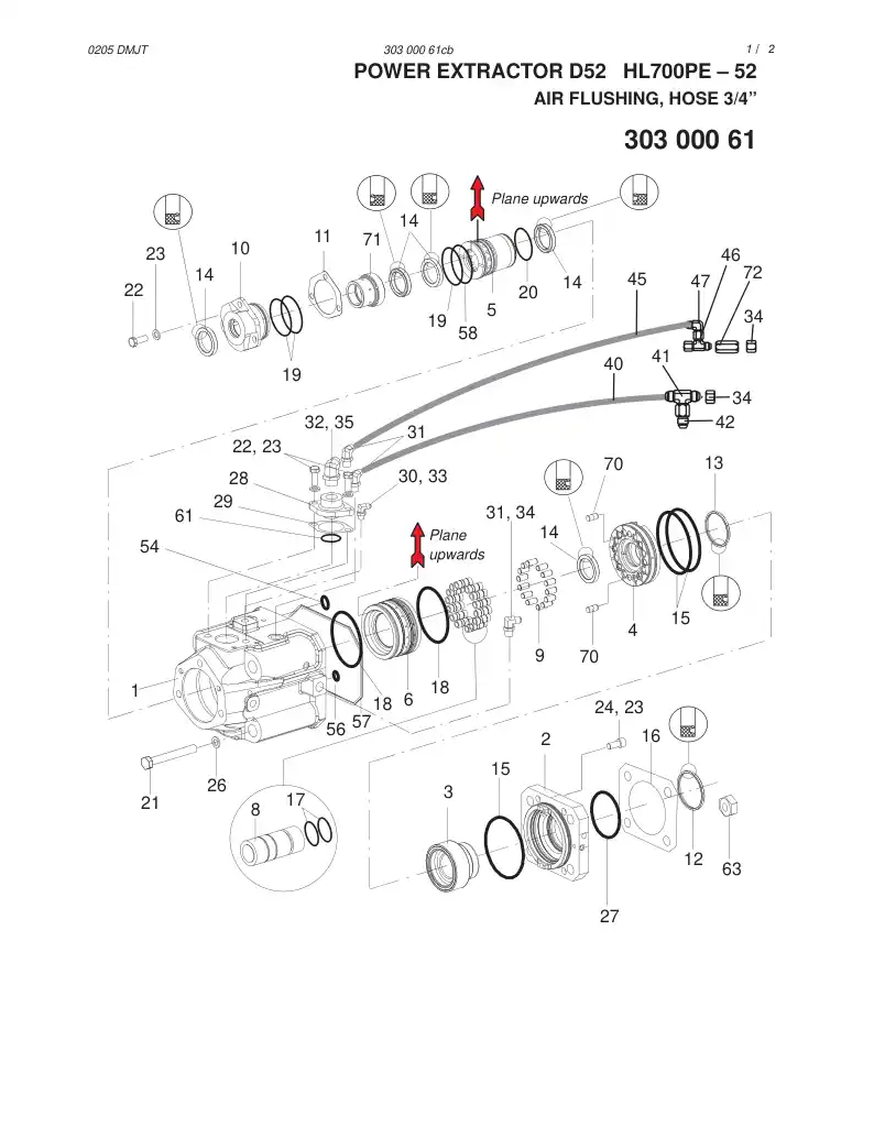 88818079 888 180 79 SEAL KIT - Sandvik Technical Drawing