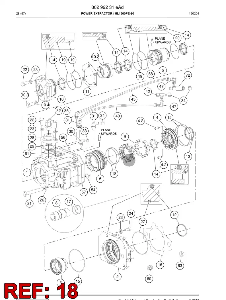 88819109 888 191 09 O-Ring - Sandvik Technical Drawing