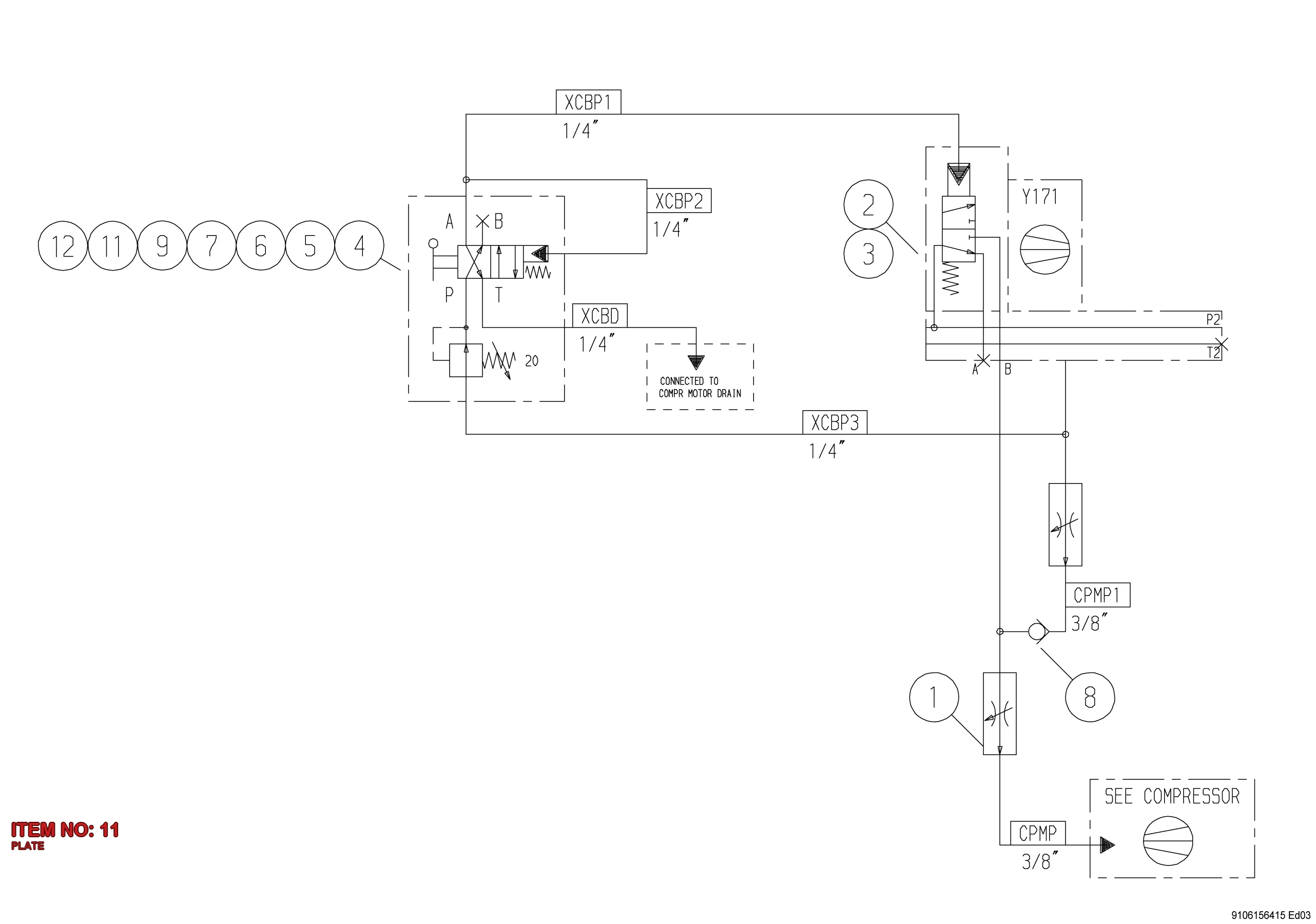 8915 0021 97 PLATE - Technical Drawing