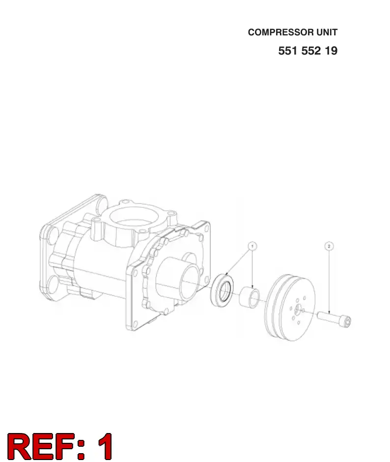 89542409 895 424 09 SEAL KIT - Sandvik Technical Drawing