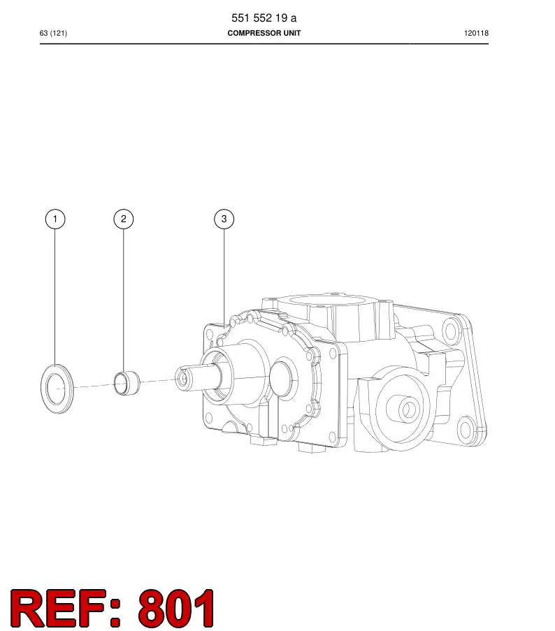 89542409a 895 424 09a Seal kit - Sandvik Technical Drawing