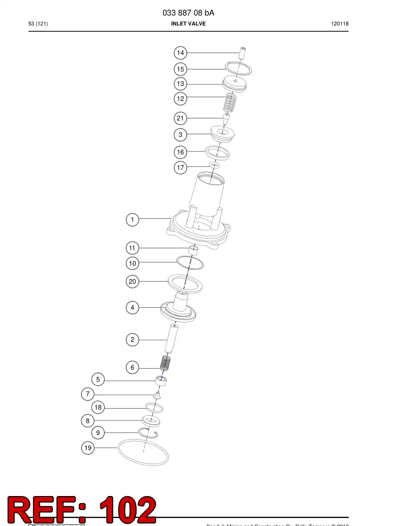 89555189a 895 551 89a Repair kit - Sandvik Technical Drawing