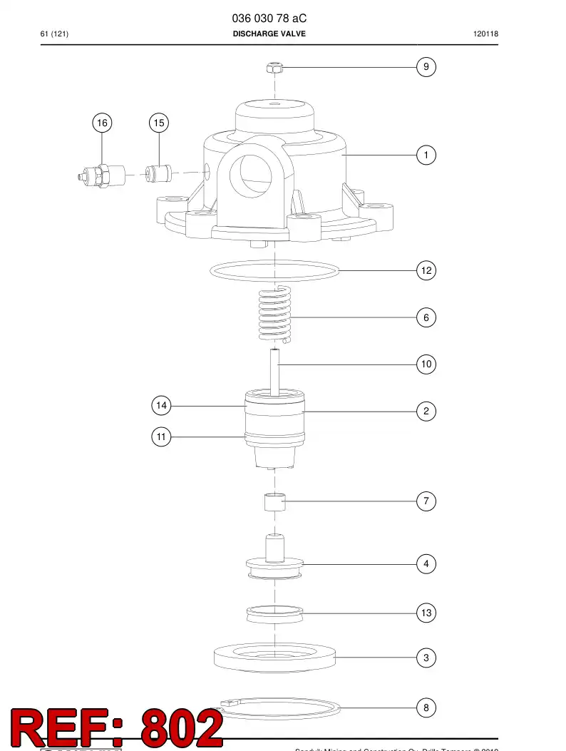 89555599a 895 555 99a Repair Kit - Sandvik Technical Drawing