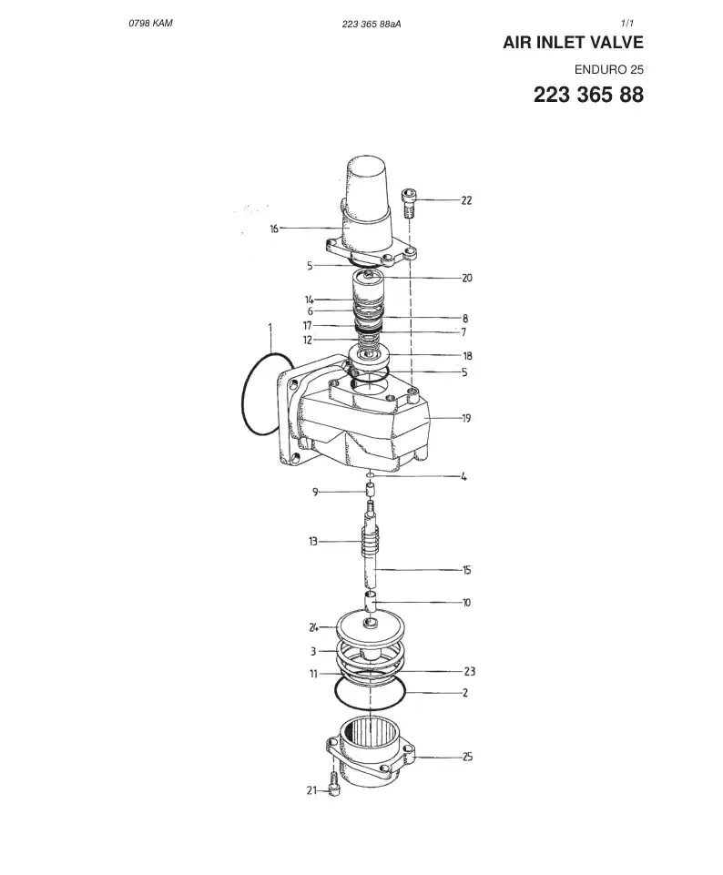 89576559 895 765 59 REPAIR KIT - Sandvik Technical Drawing
