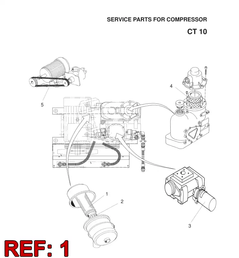 89732099 897 320 99 AIR FILTER ELEMENT (OUTER) - Sandvik Technical Drawing