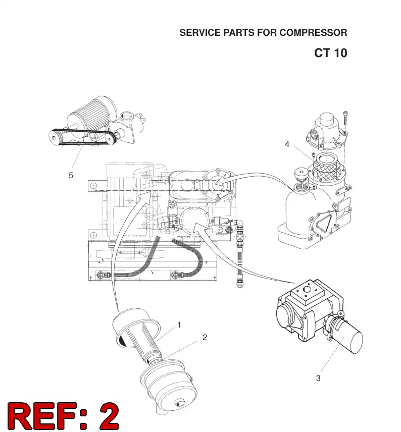 89732119 897 321 19 AIR FILTER ELEMENT (INNER) - Sandvik Technical Drawing