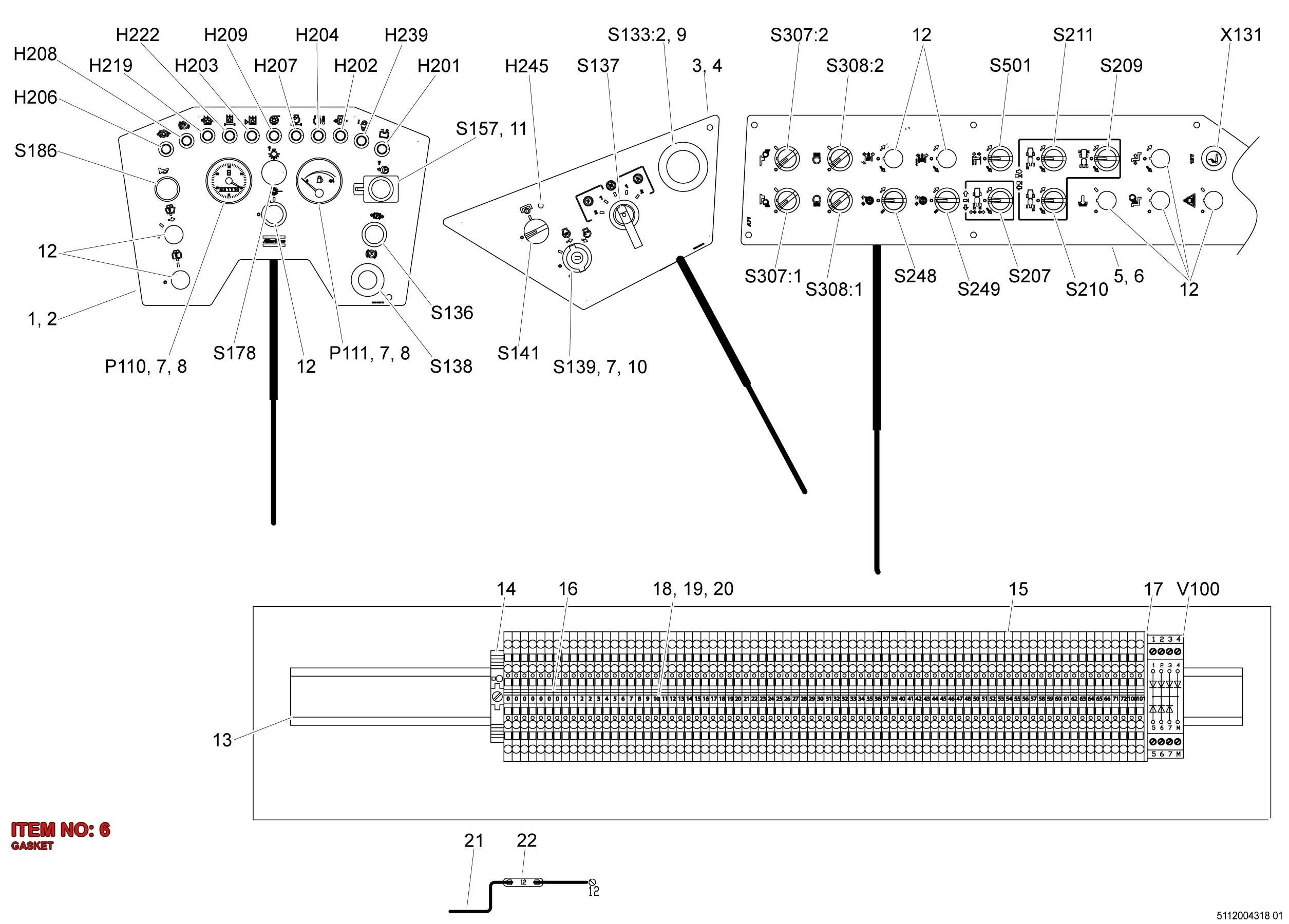 9106 0113 67 GASKET - Technical Drawing
