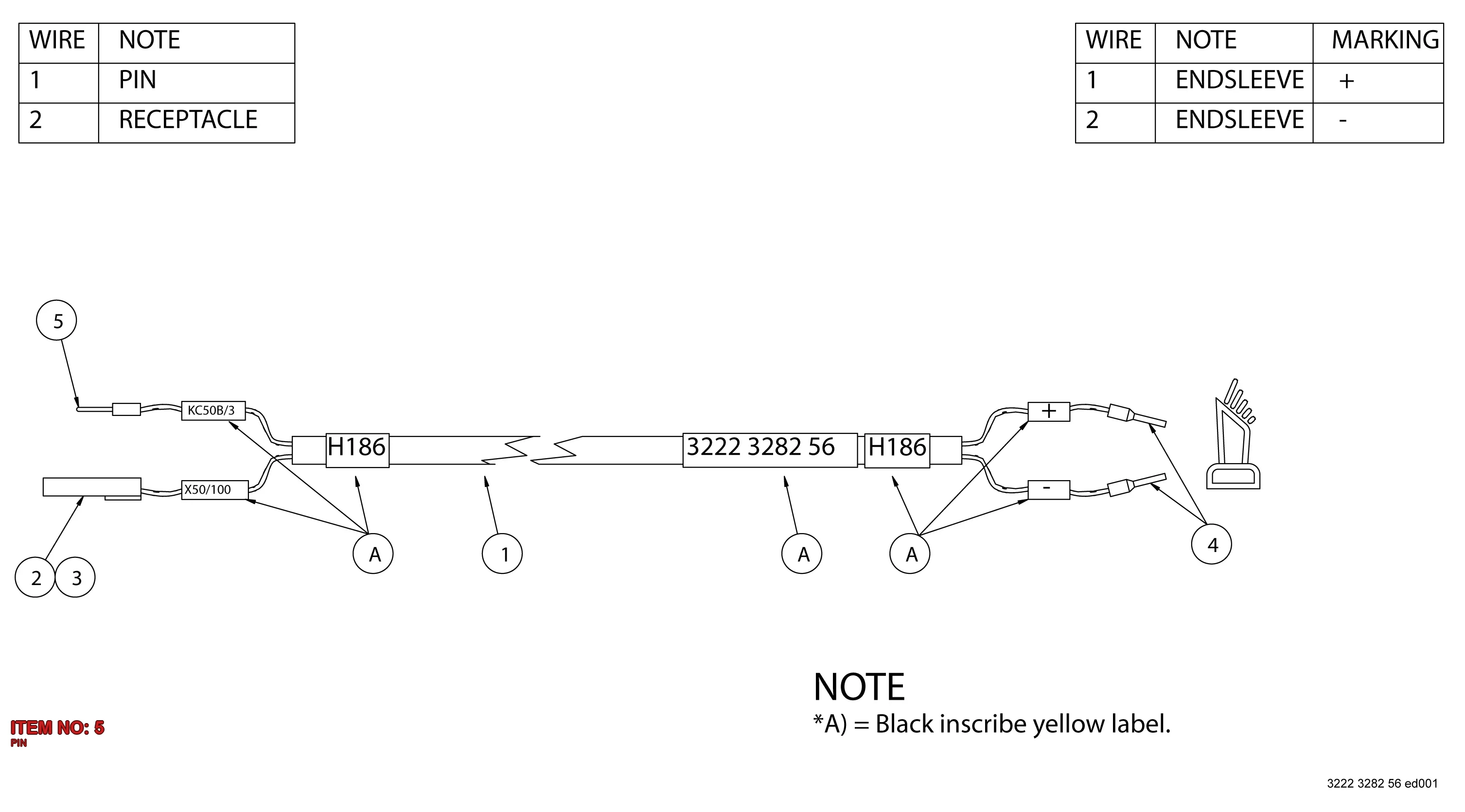 9106 0601 63 PIN - Technical Drawing