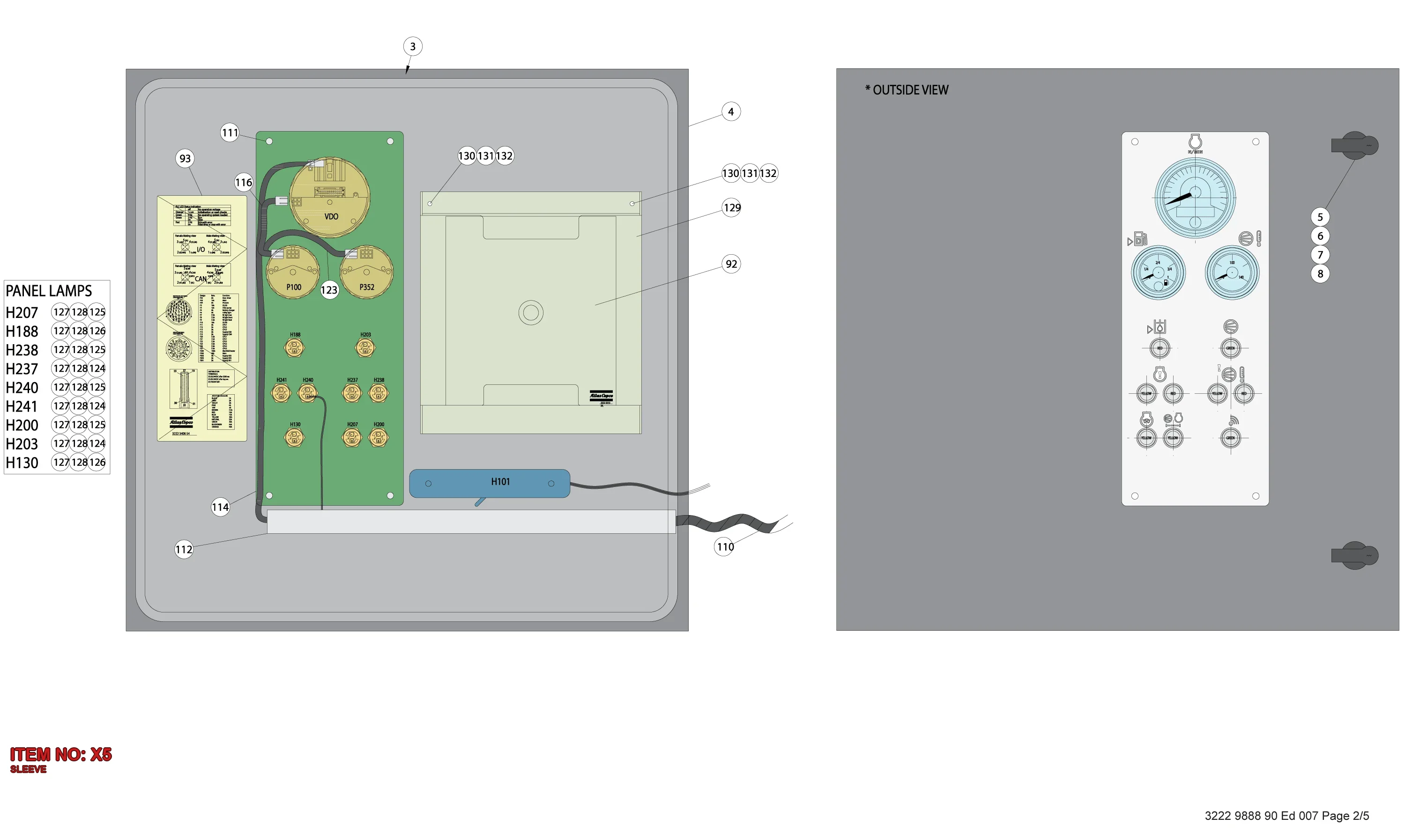 9106 0601 64 SLEEVE - Technical Drawing