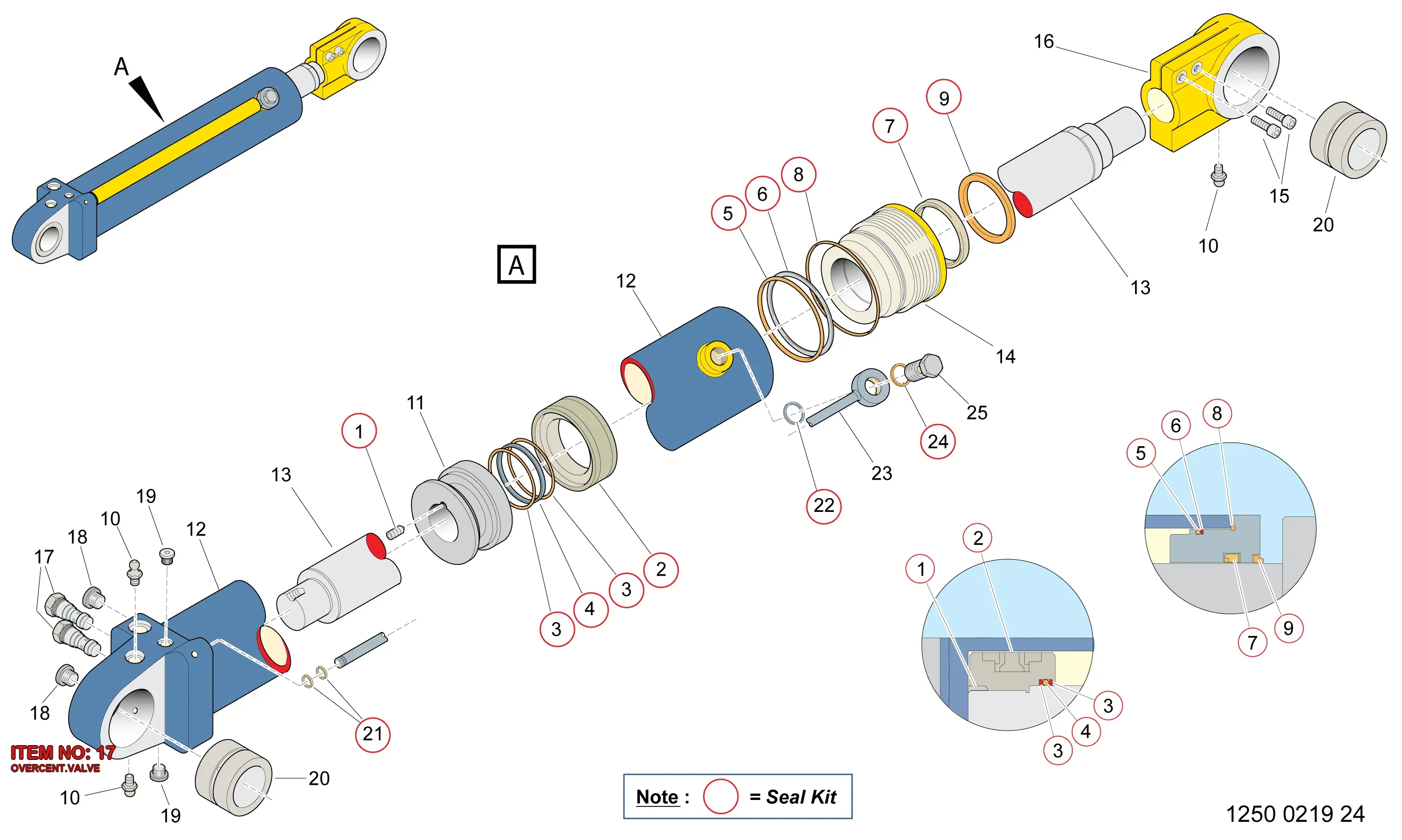 9106 0630 13 OVERCENT.VALVE - Technical Drawing
