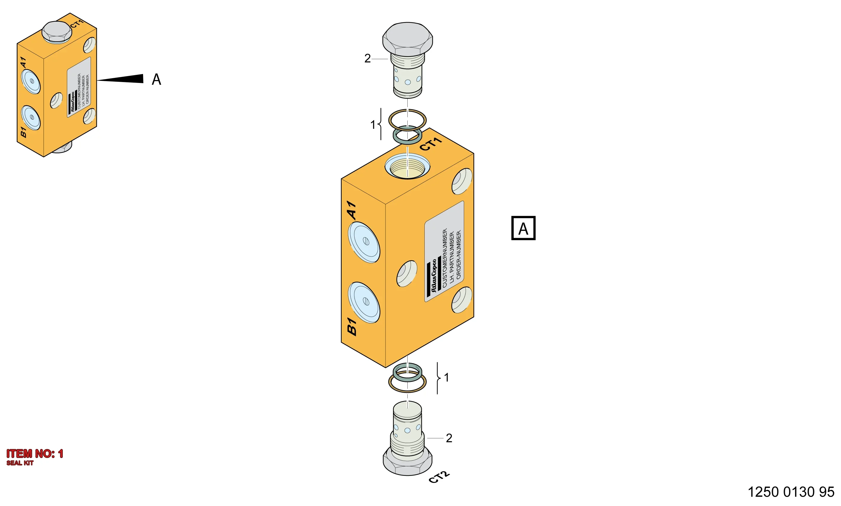 9106 0631 24 SEAL KIT - Technical Drawing