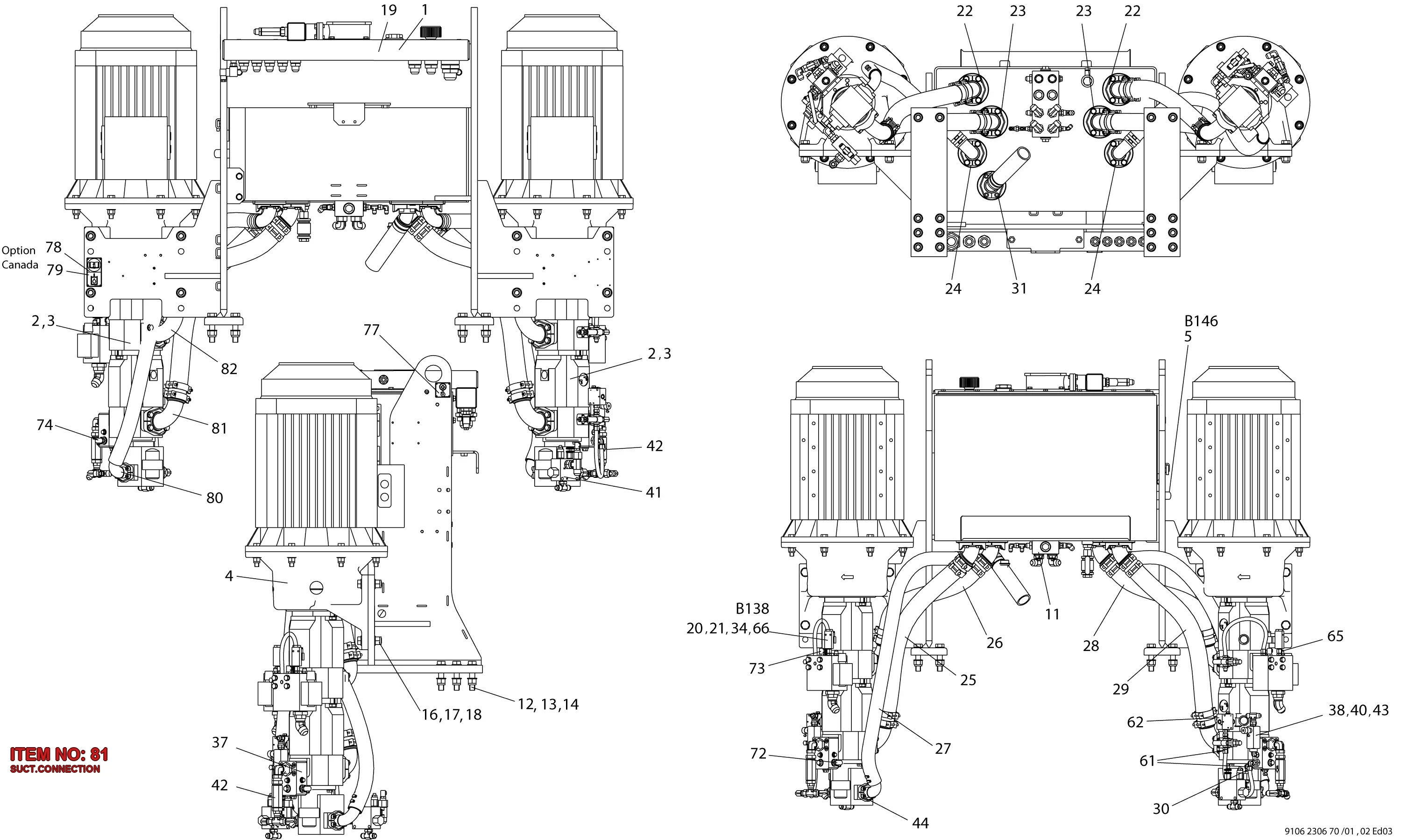 9106 0659 04 SUCT.CONNECTION - Technical Drawing