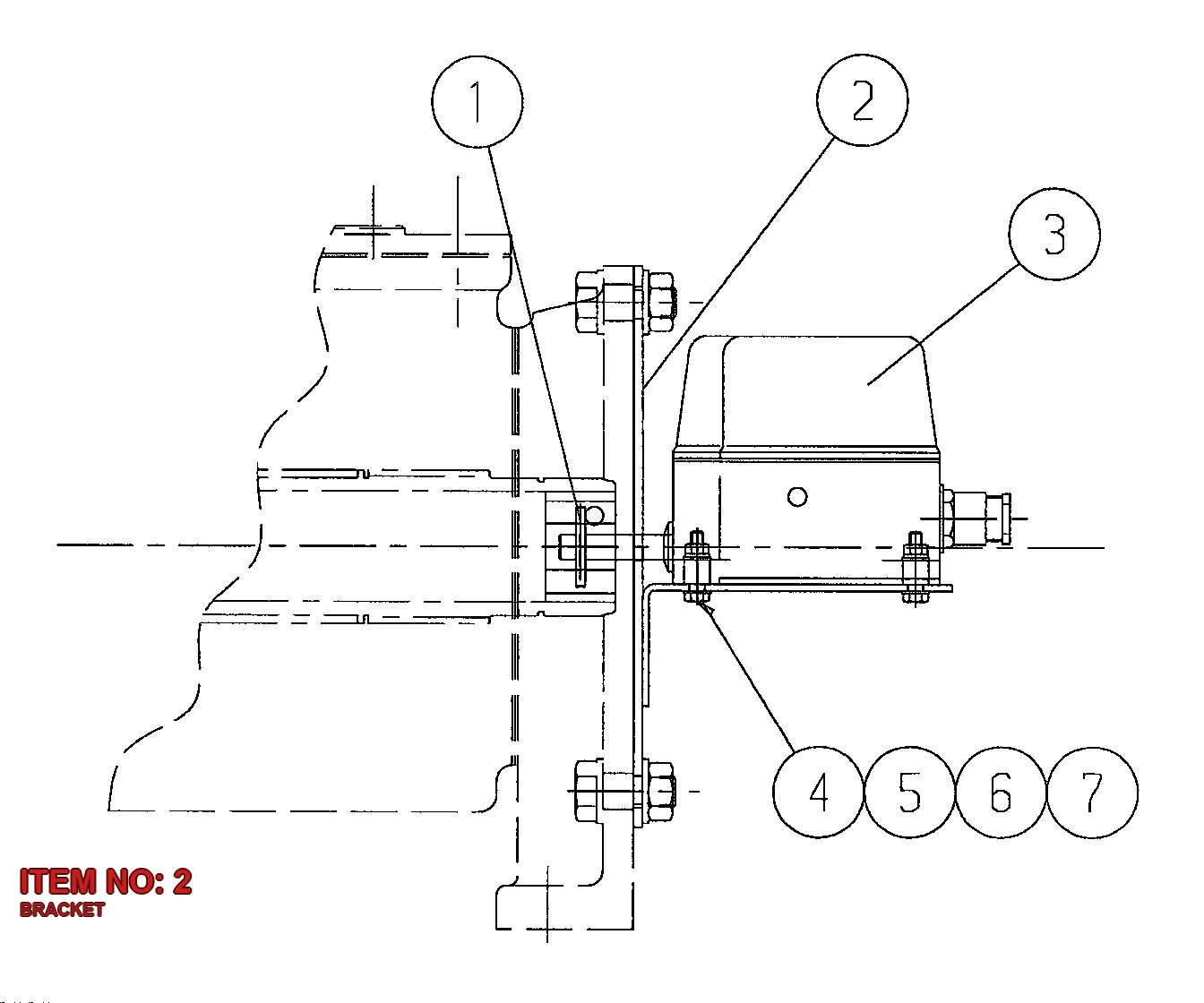 9106 0771 03 BRACKET - Technical Drawing