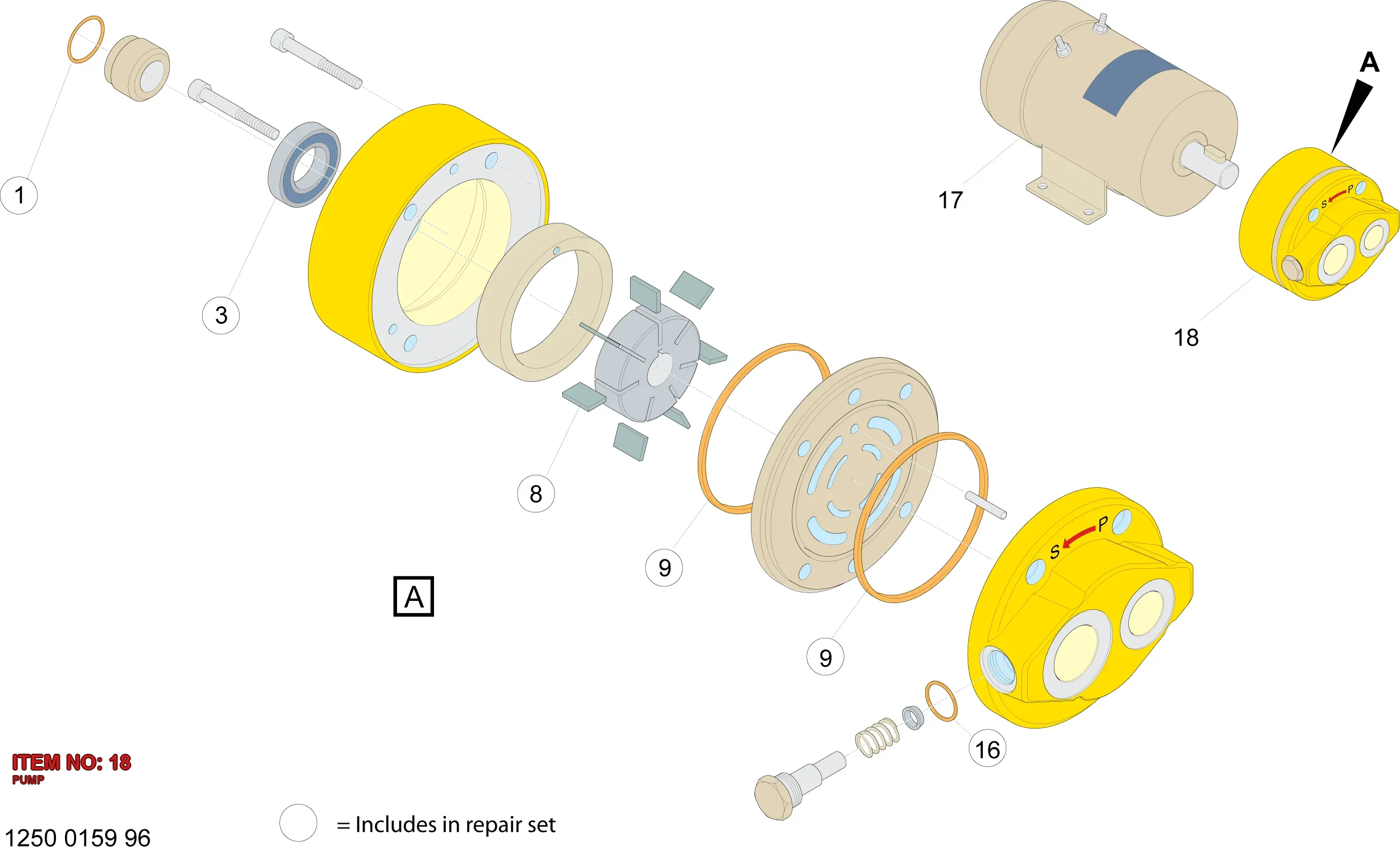 9106 1080 06 PUMP - Technical Drawing