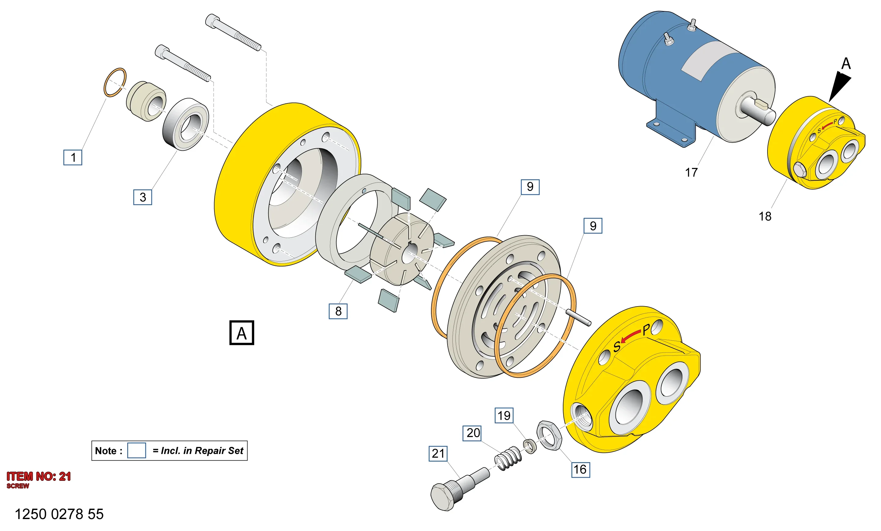 9106 1080 11 SCREW - Technical Drawing