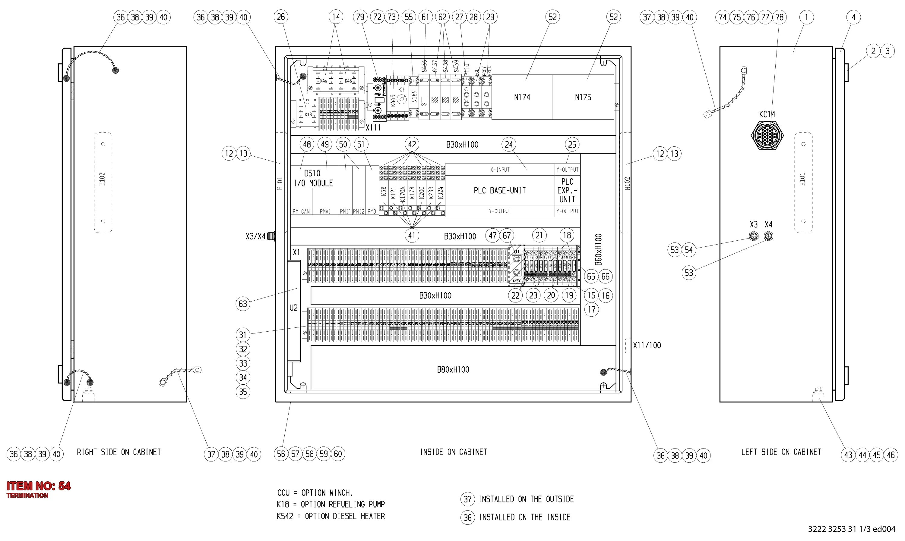 9106 1324 38 TERMINATION - Technical Drawing