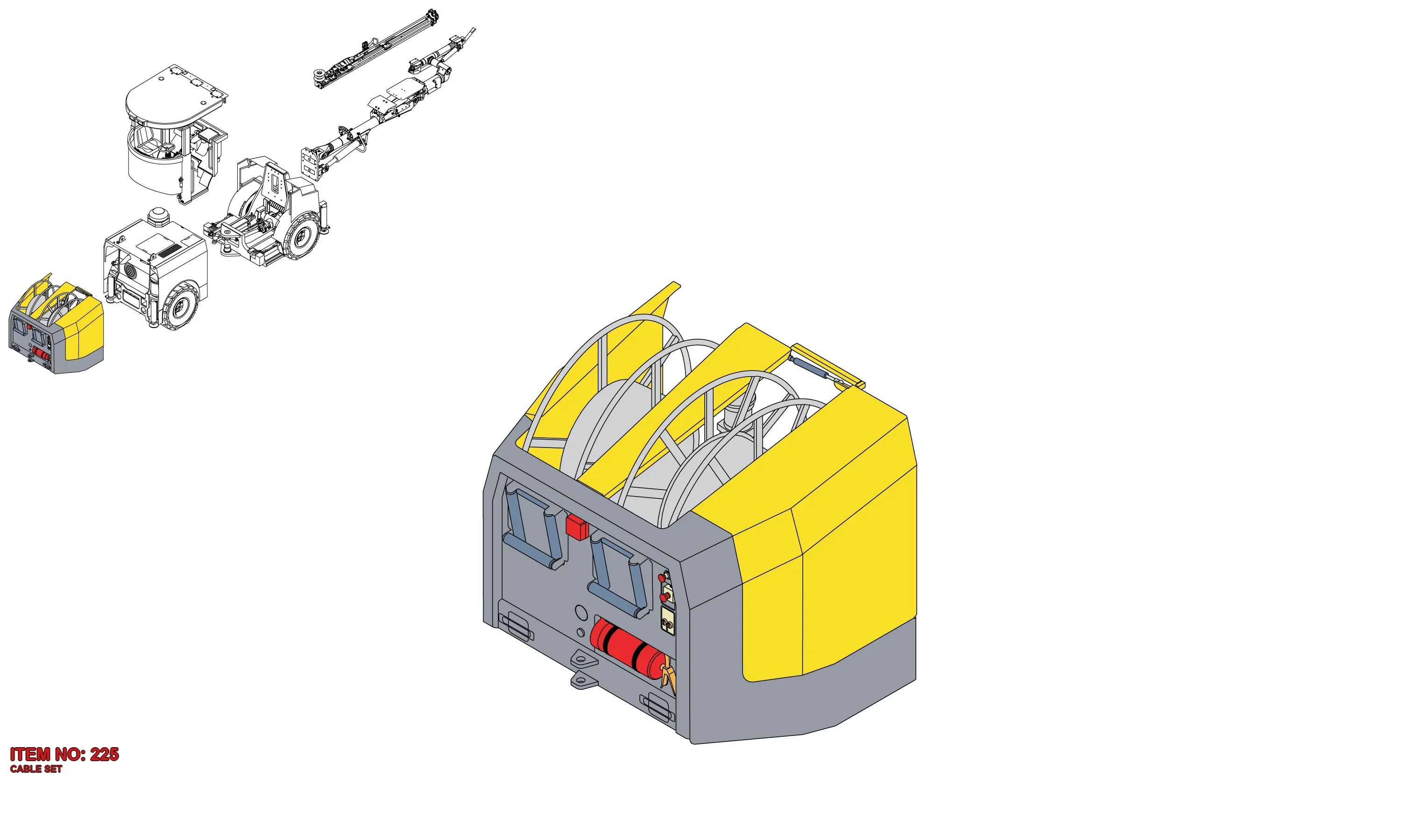9106 1372 09 CABLE SET - Technical Drawing