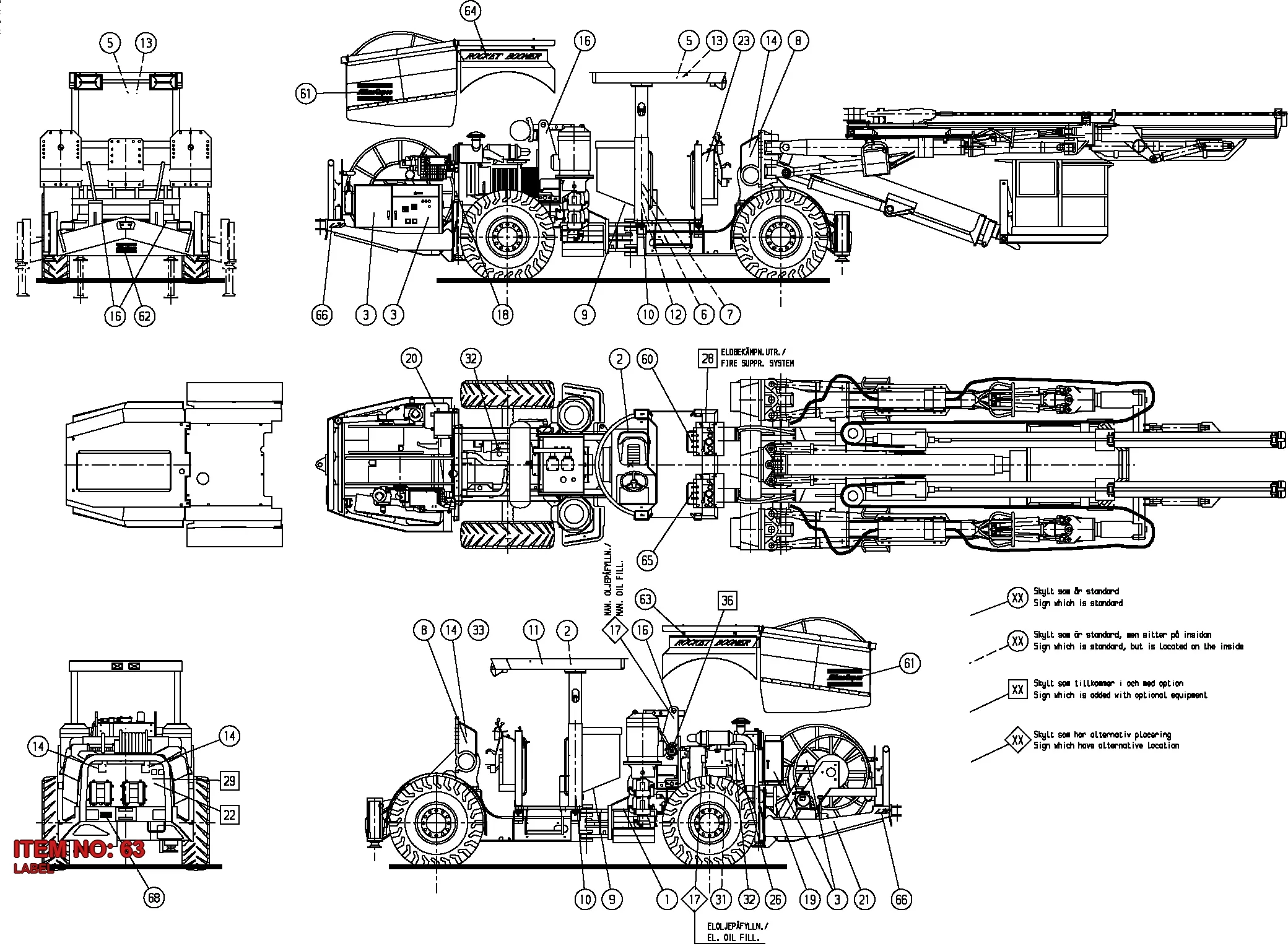9106 1432 07 LABEL - Technical Drawing