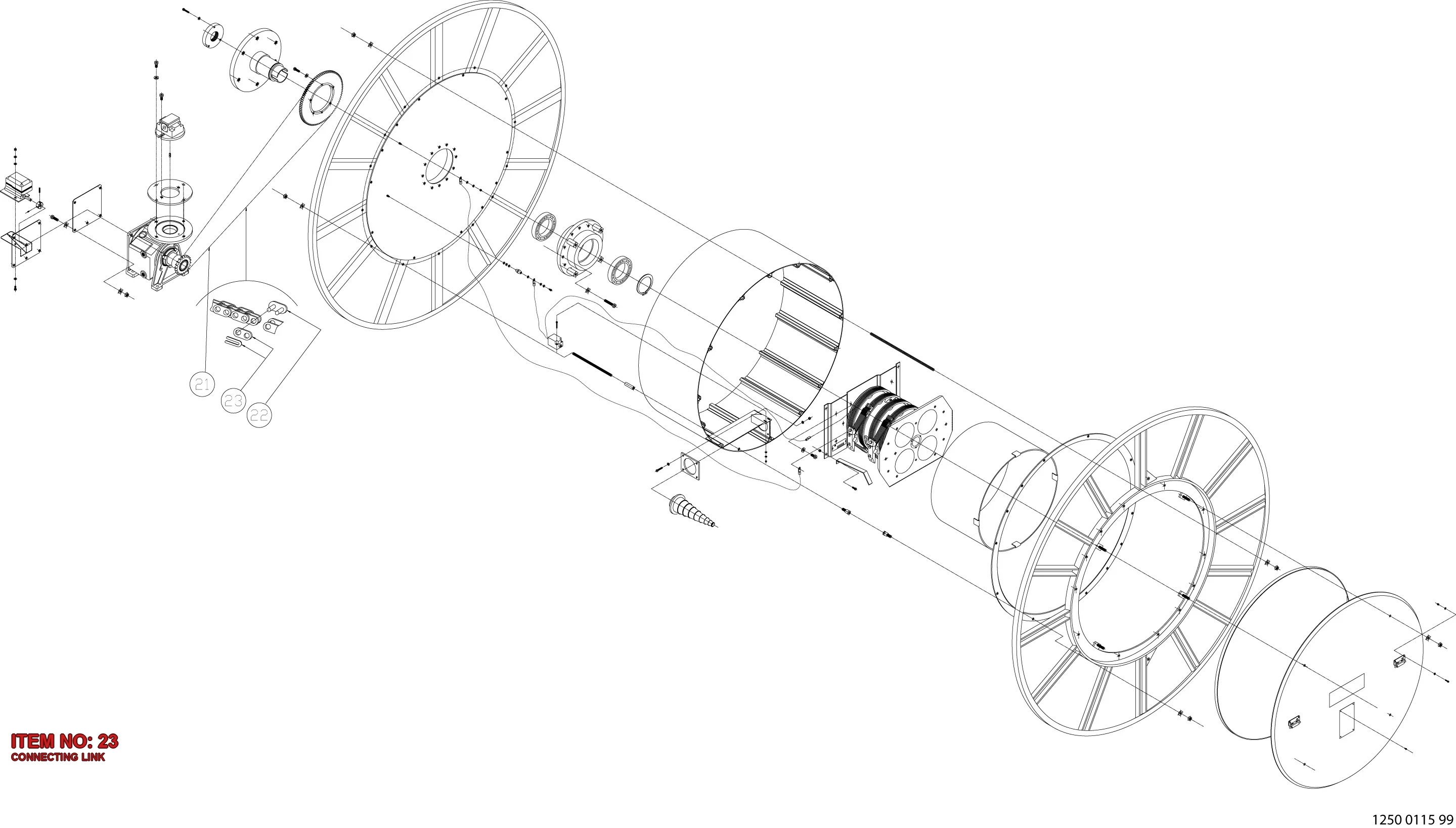 9106 1438 02 CONNECTING LINK - Technical Drawing