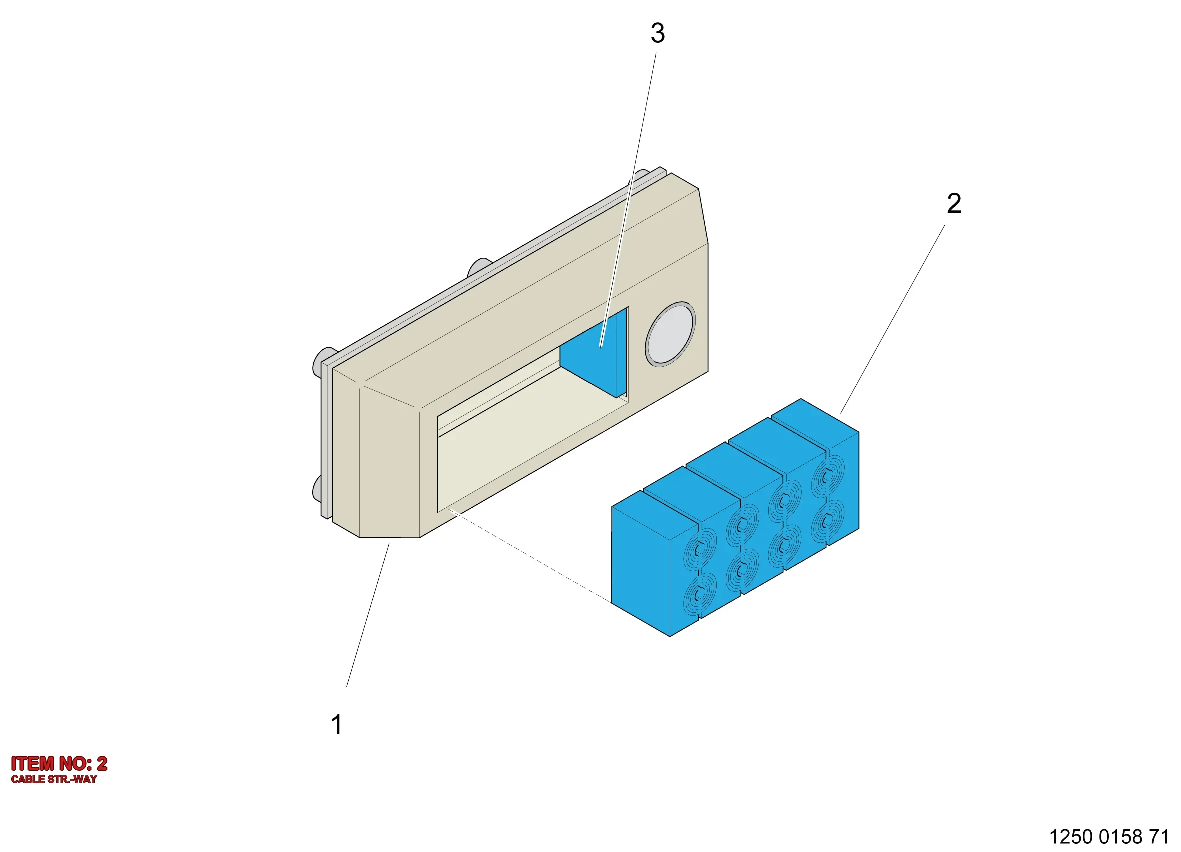 9106 1453 00 CABLE STR.-WAY - Technical Drawing
