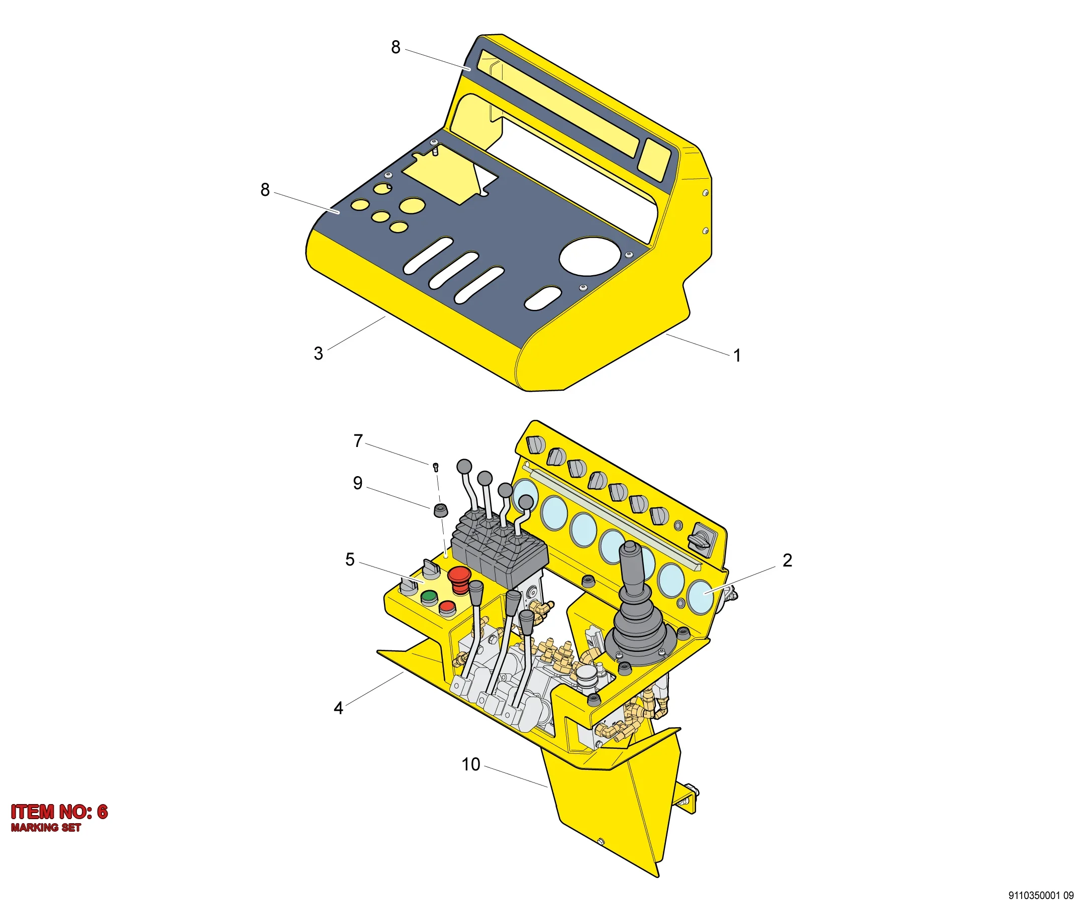 9106 1486 72 MARKING SET - Technical Drawing