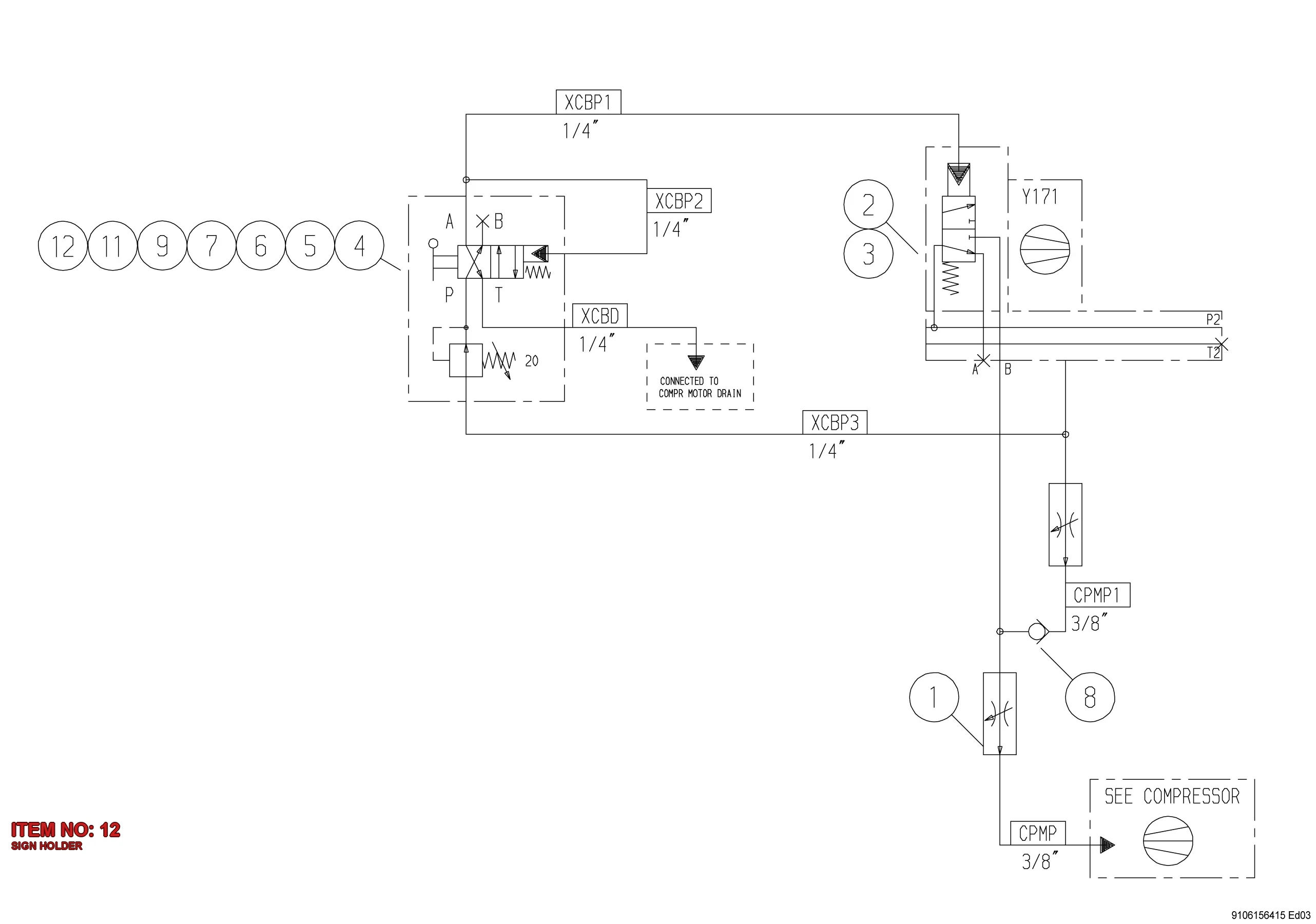 9106 1565 30 SIGN HOLDER - Technical Drawing