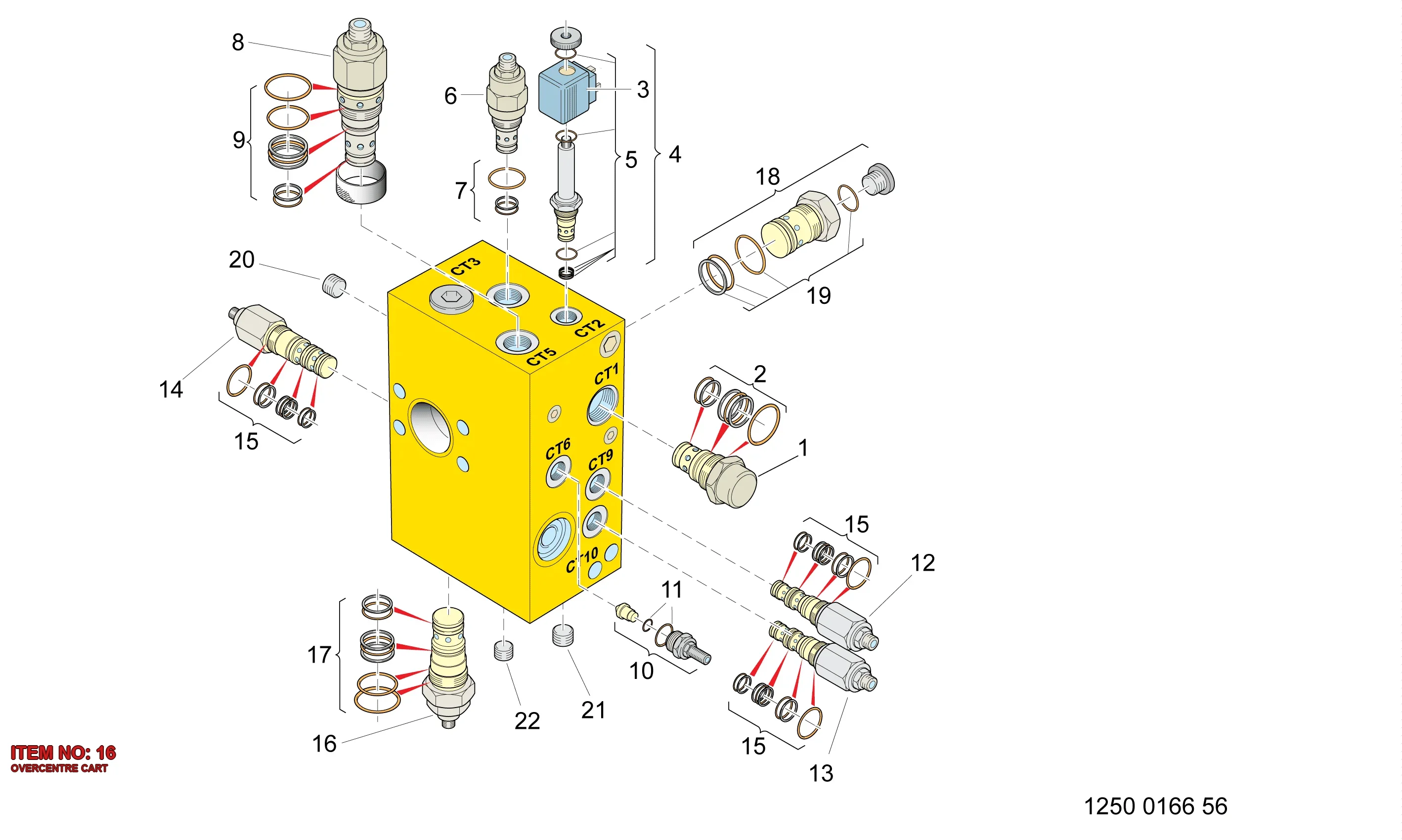 9106 1607 40 OVERCENTRE CART - Technical Drawing