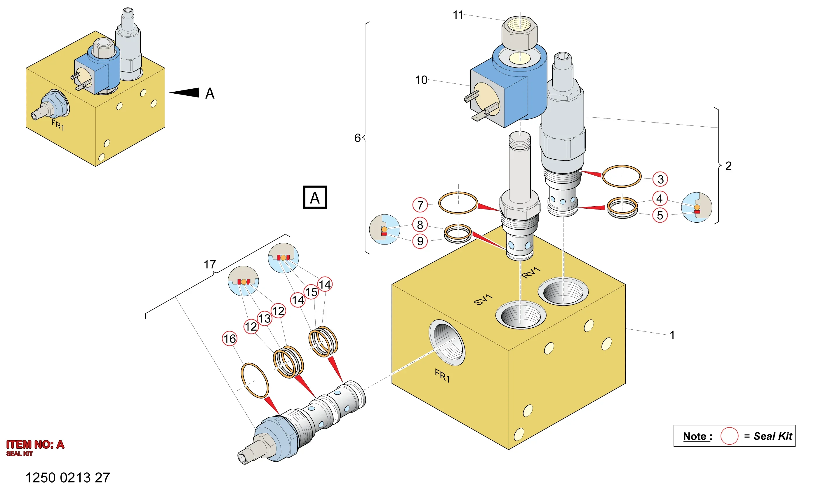 9106 1607 79 SEAL KIT - Technical Drawing
