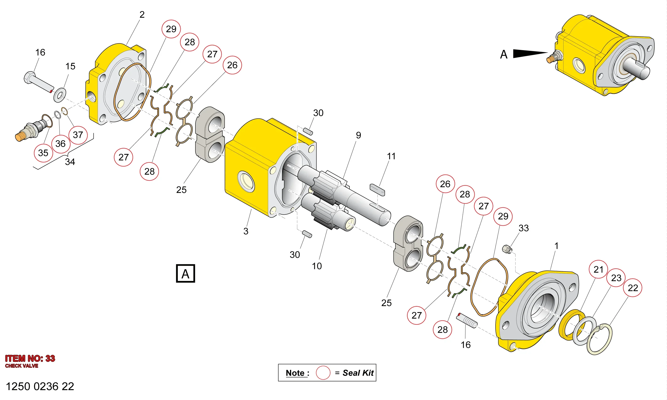 9106 1612 53 CHECK VALVE - Technical Drawing