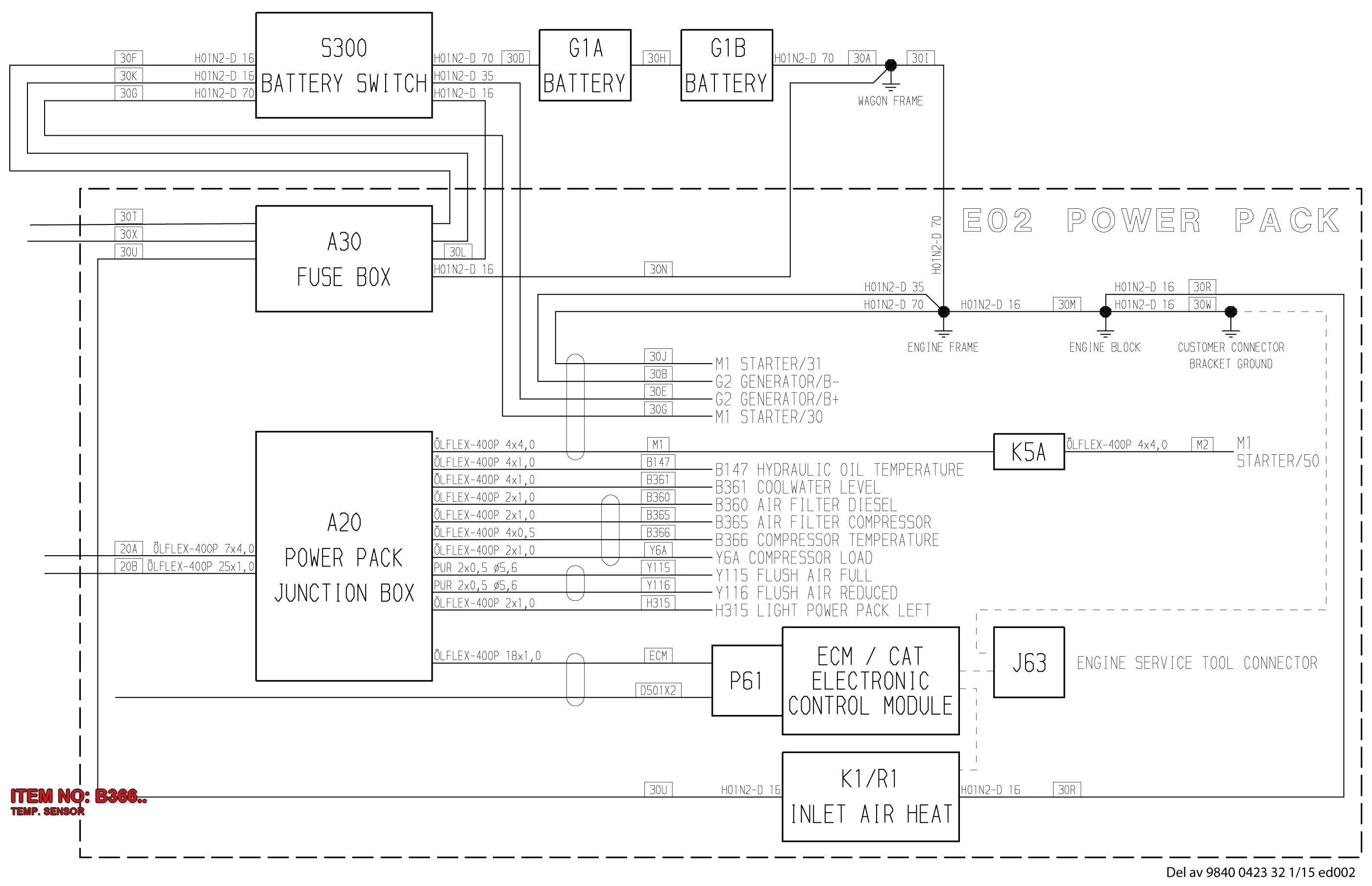 9106 1775 18 TEMP. SENSOR - Technical Drawing
