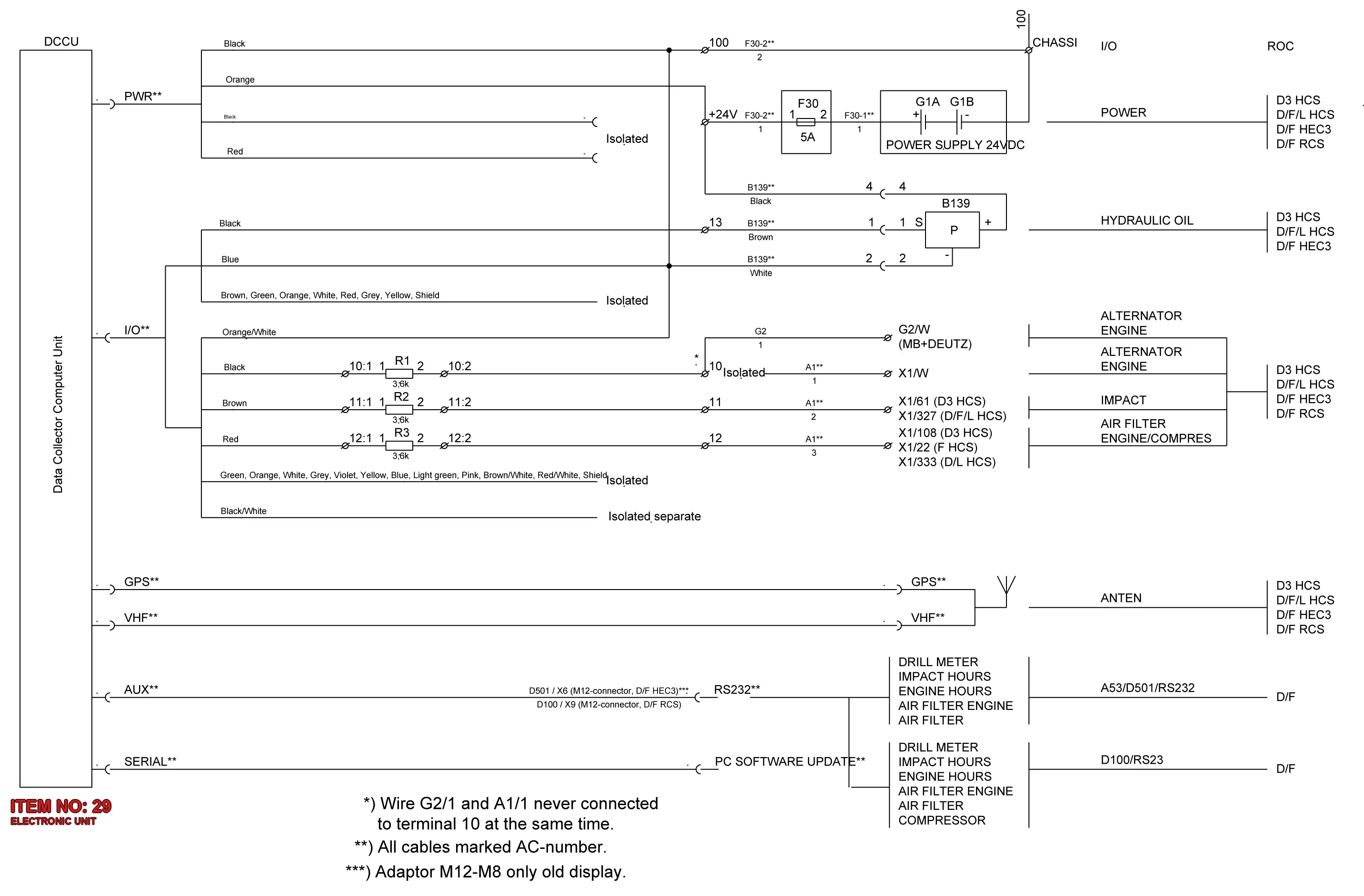 9106 1819 87 ELECTRONIC UNIT - Technical Drawing