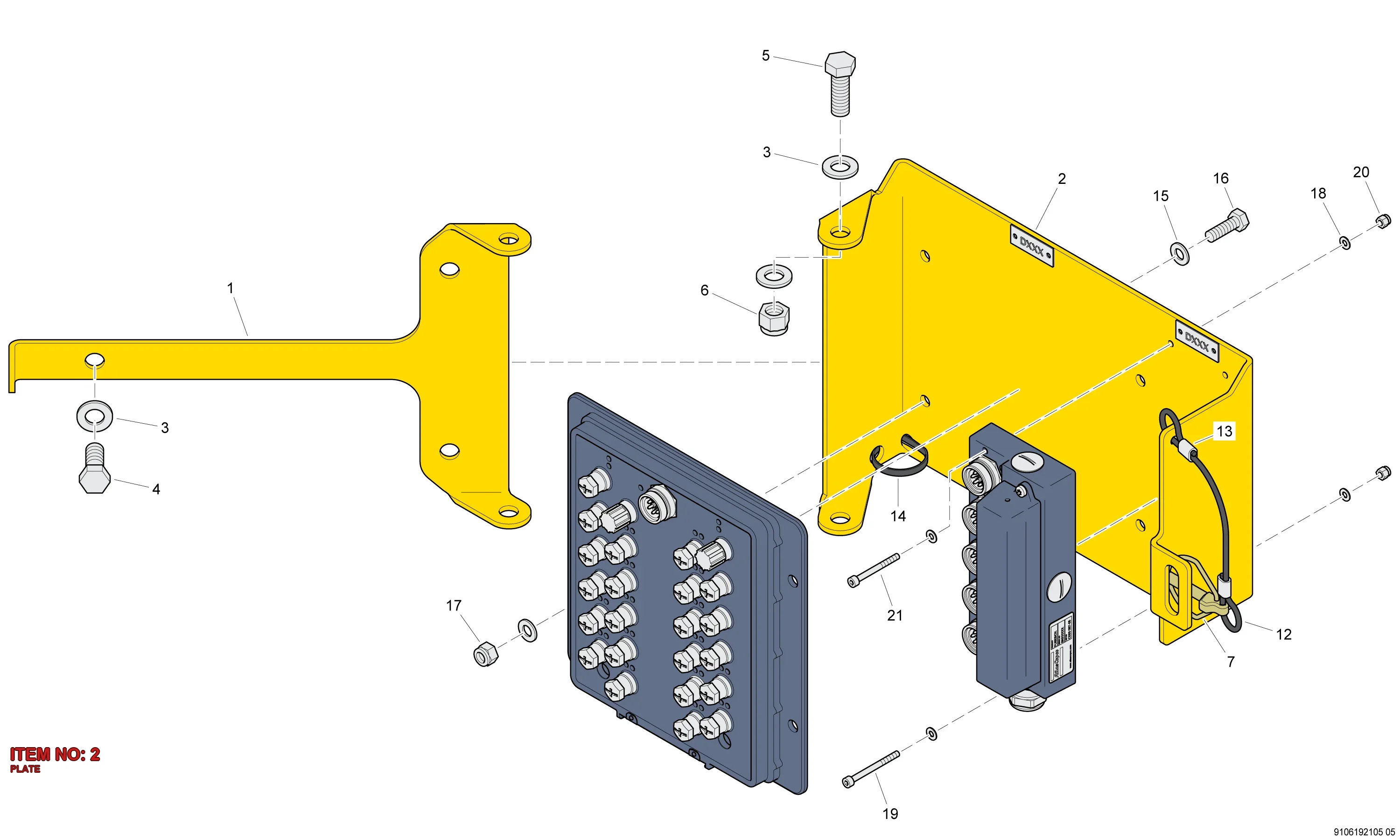 9106 1921 04 PLATE - Technical Drawing
