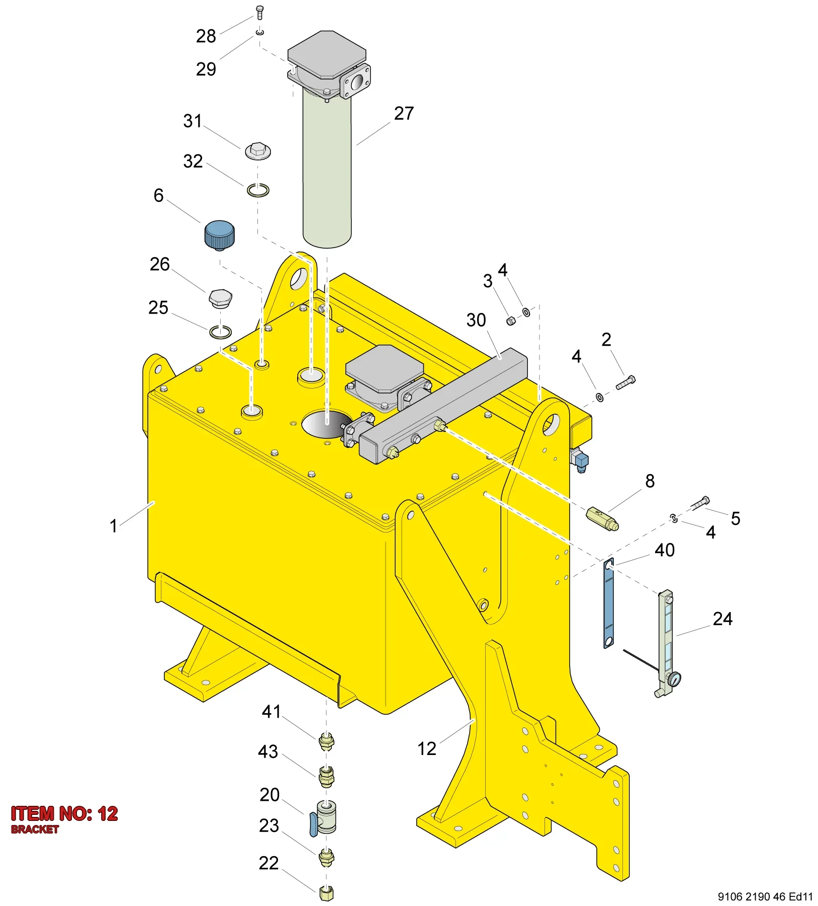 9106 2020 30 BRACKET - Technical Drawing