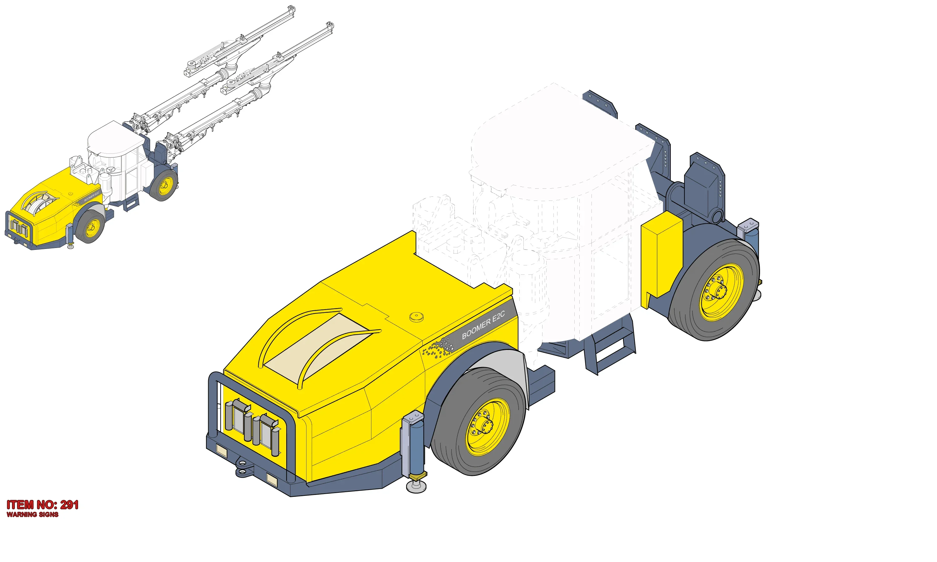 9106 2041 05 WARNING SIGNS - Technical Drawing
