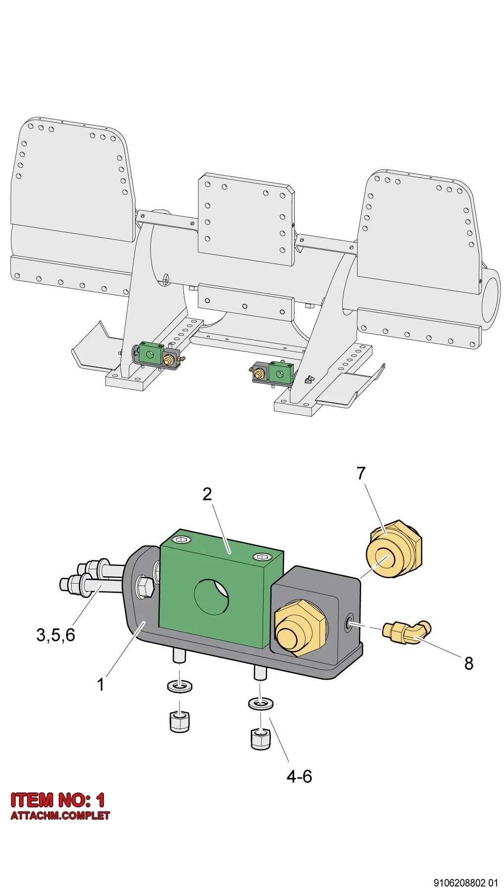 9106 2088 03 ATTACHM.COMPLET - Technical Drawing