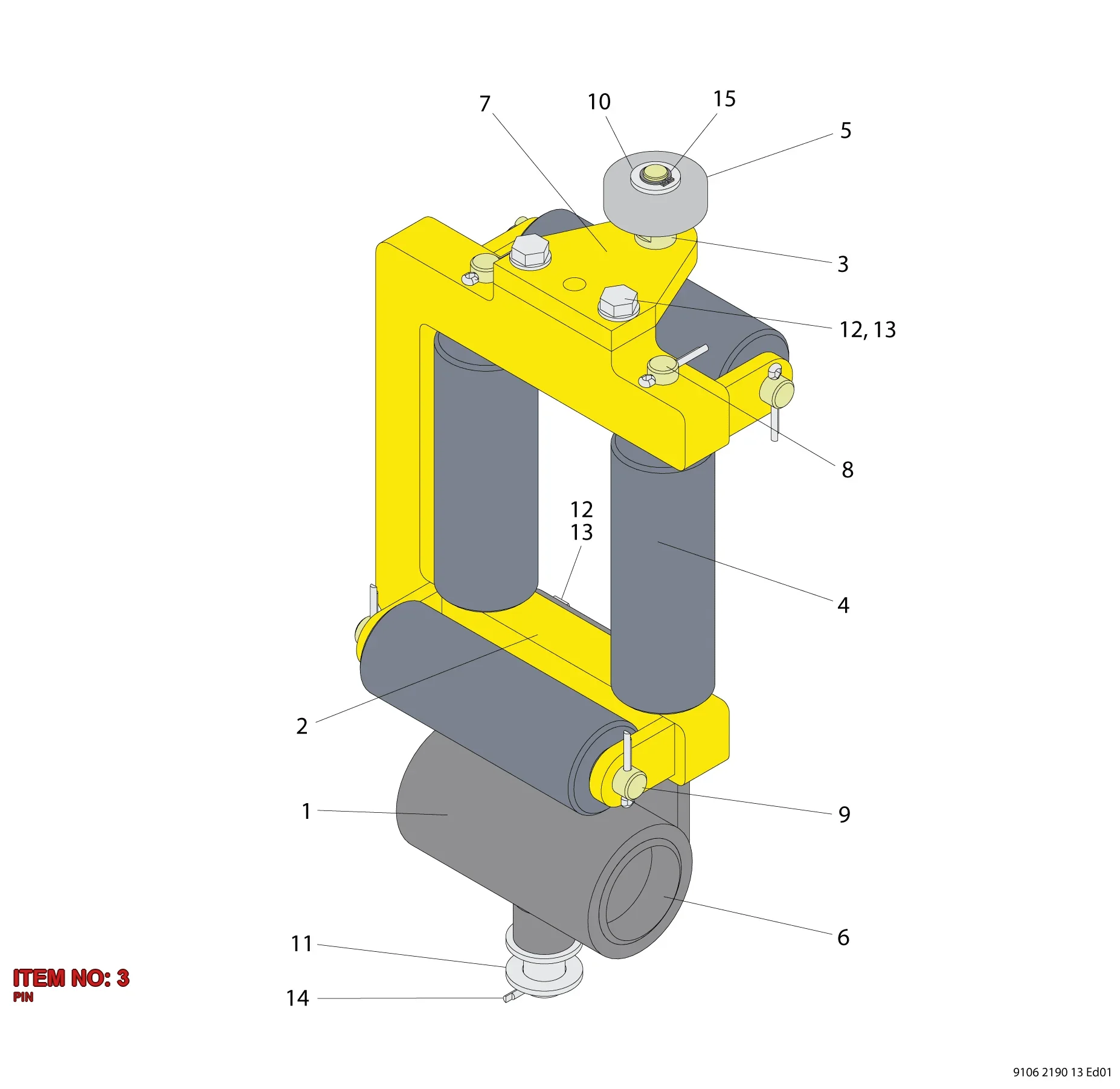 9106 2190 16 PIN - Technical Drawing