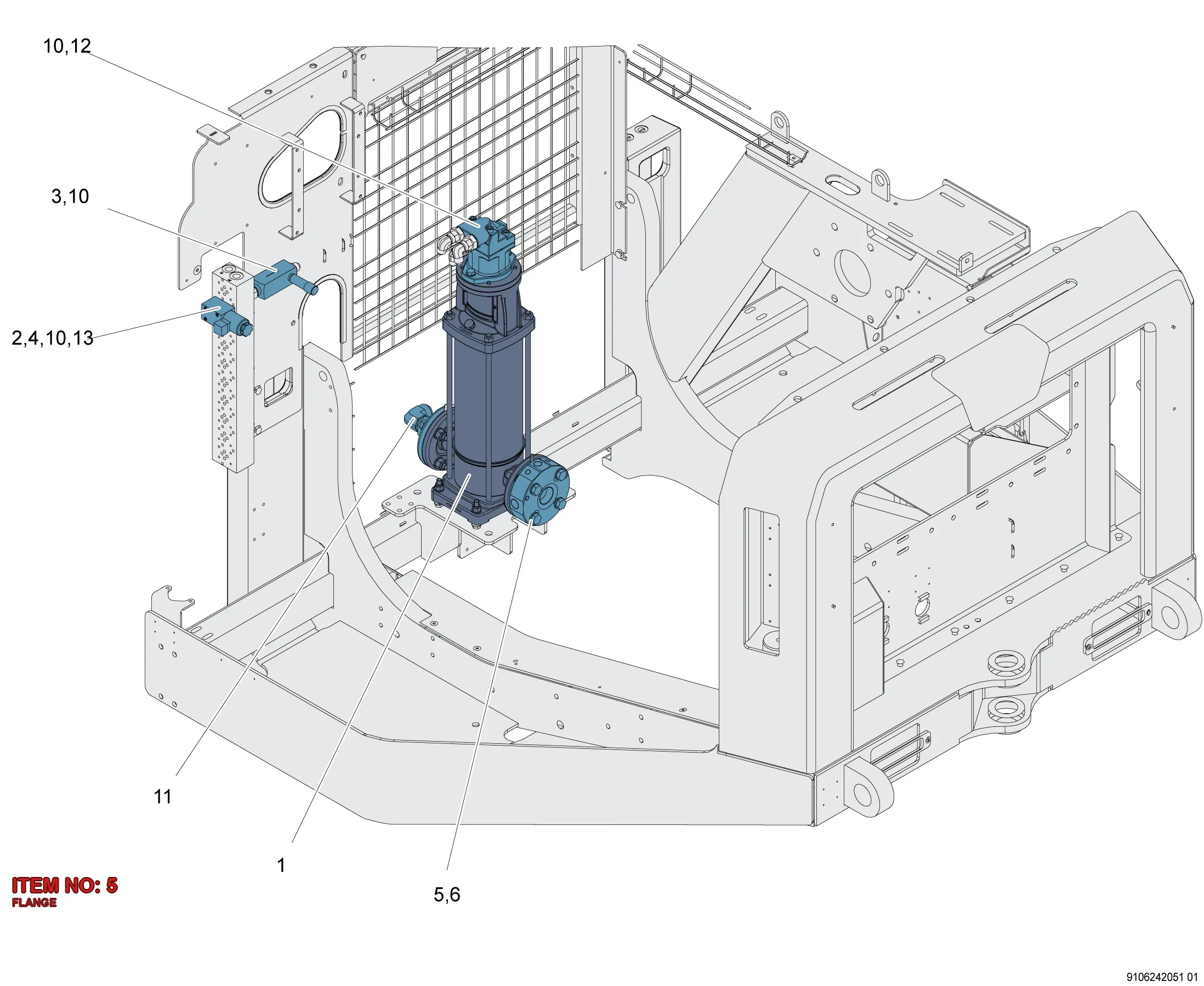 9106 2192 31 FLANGE - Technical Drawing