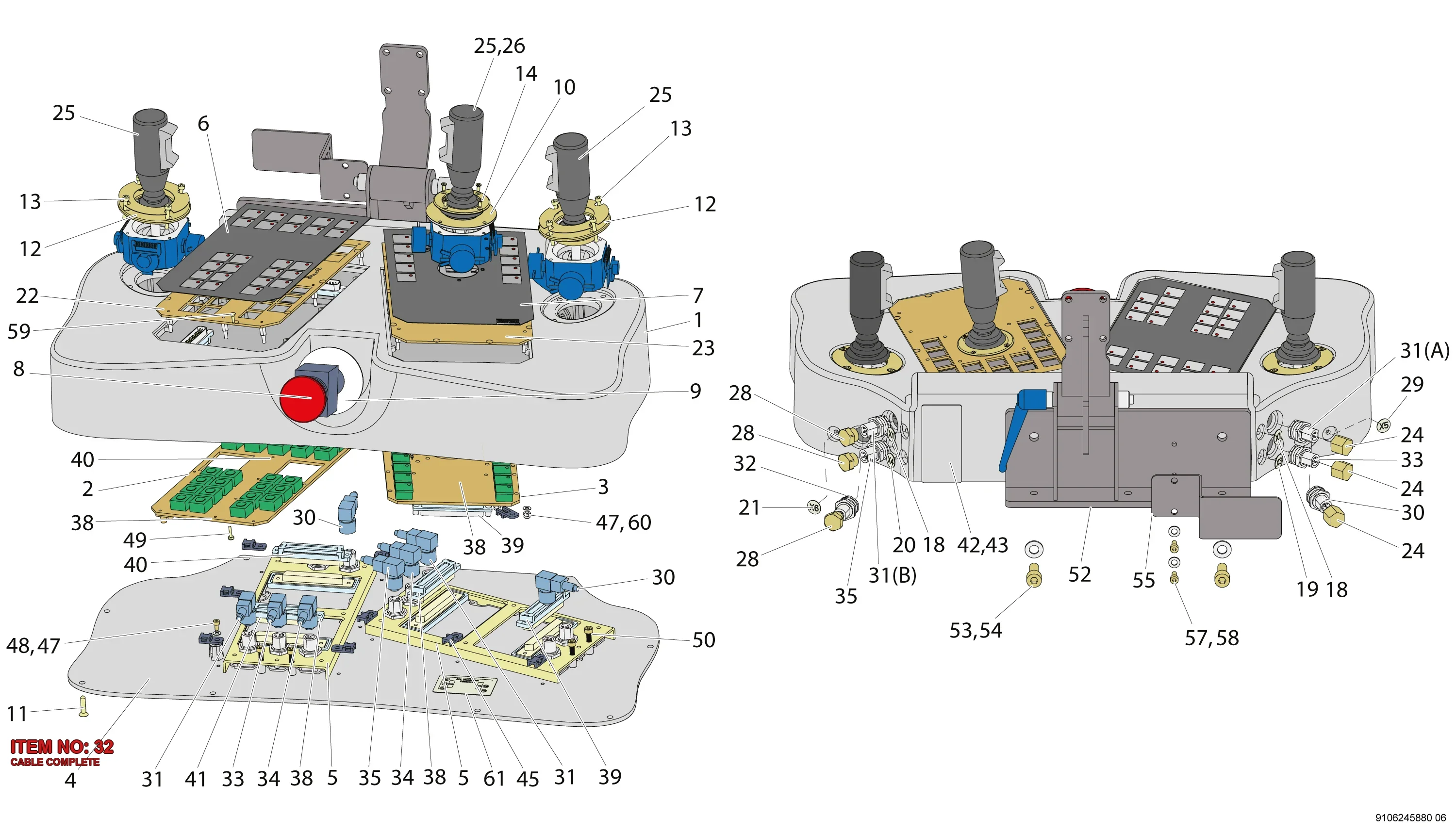 9106 2196 21 CABLE COMPLETE - Technical Drawing