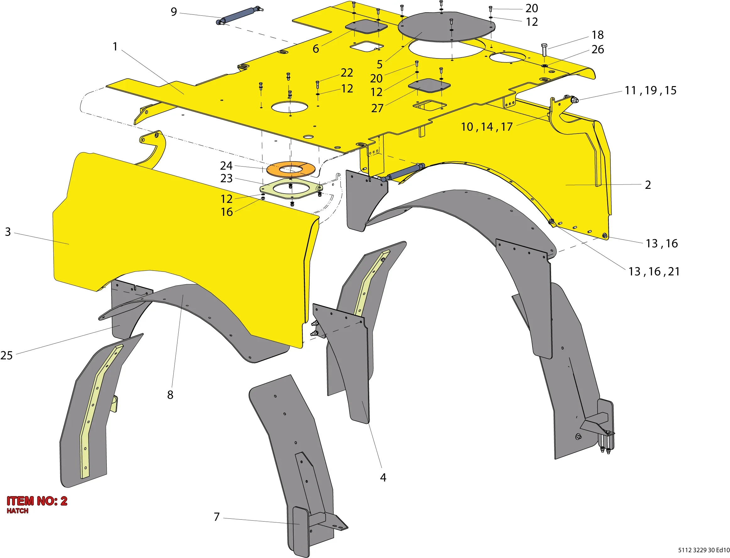 9106 2197 01 HATCH - Technical Drawing
