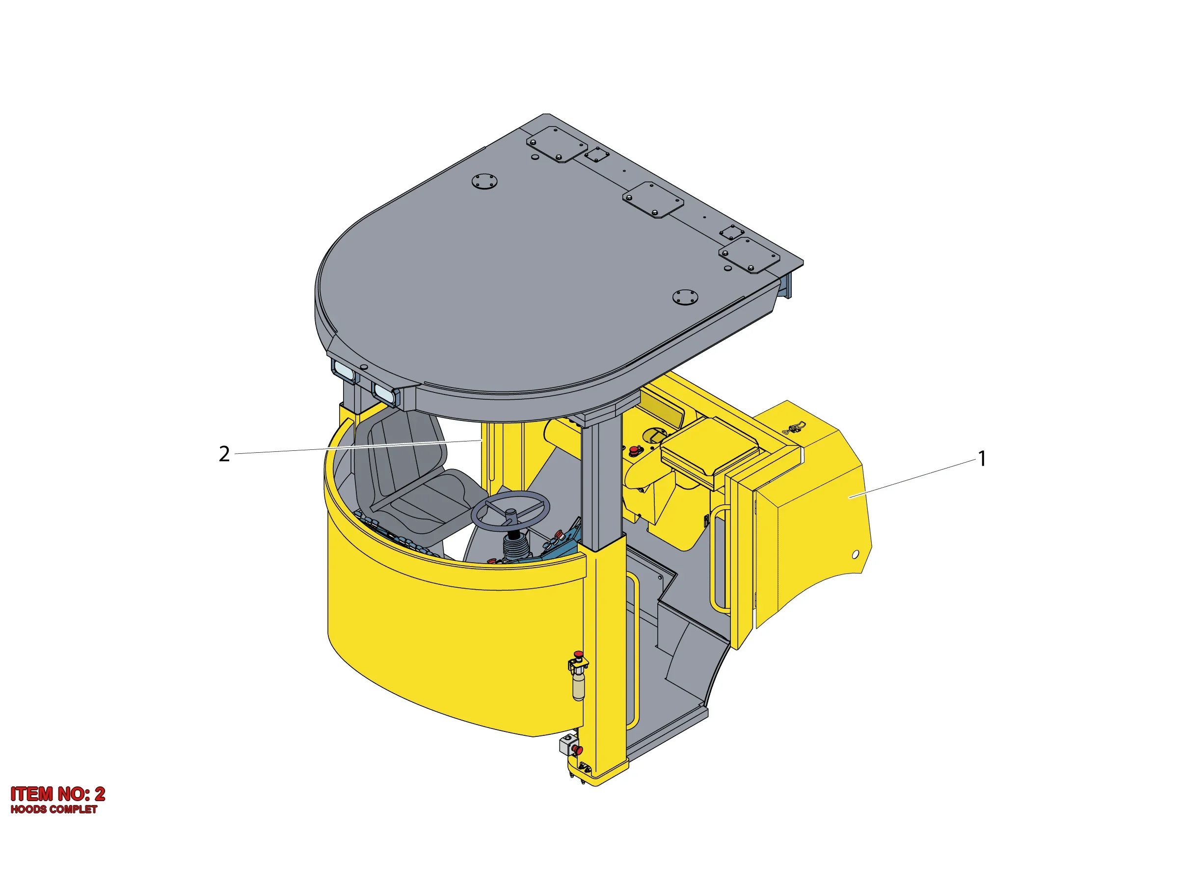 9106 2202 30 HOODS COMPLET - Technical Drawing